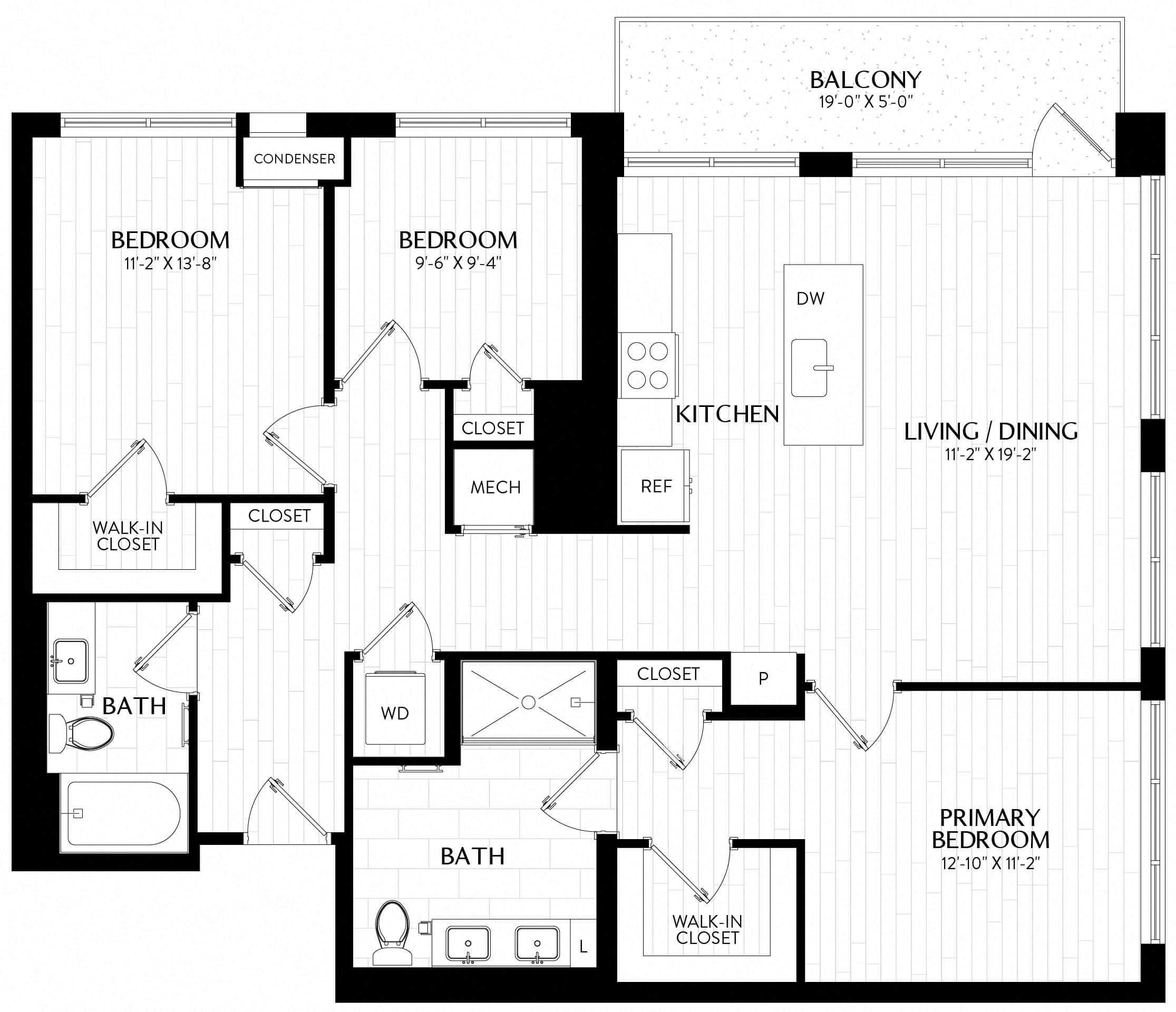 Floor Plan Image of Apartment Apt 0301