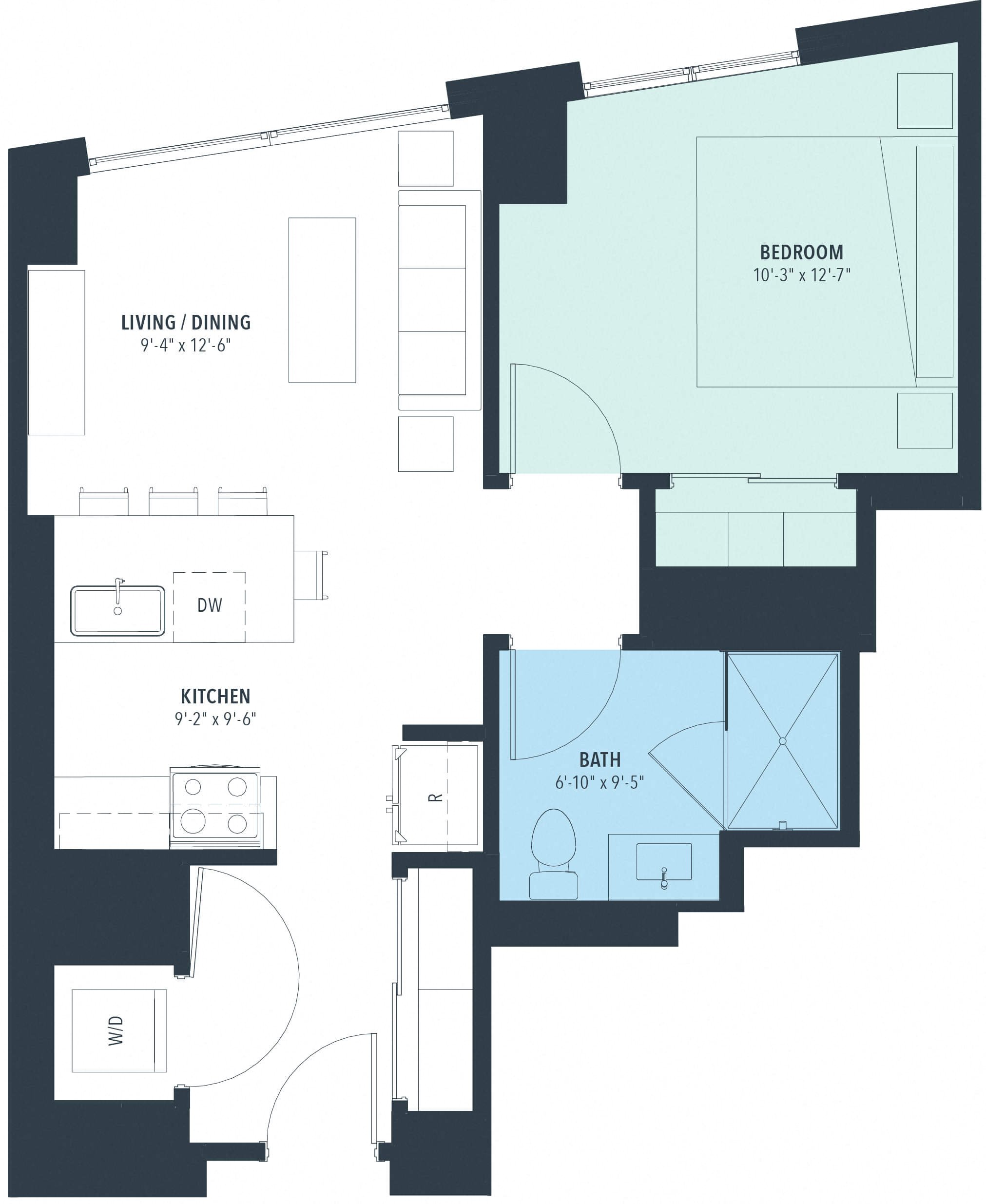 Floor Plan Image of Apartment Apt 0911