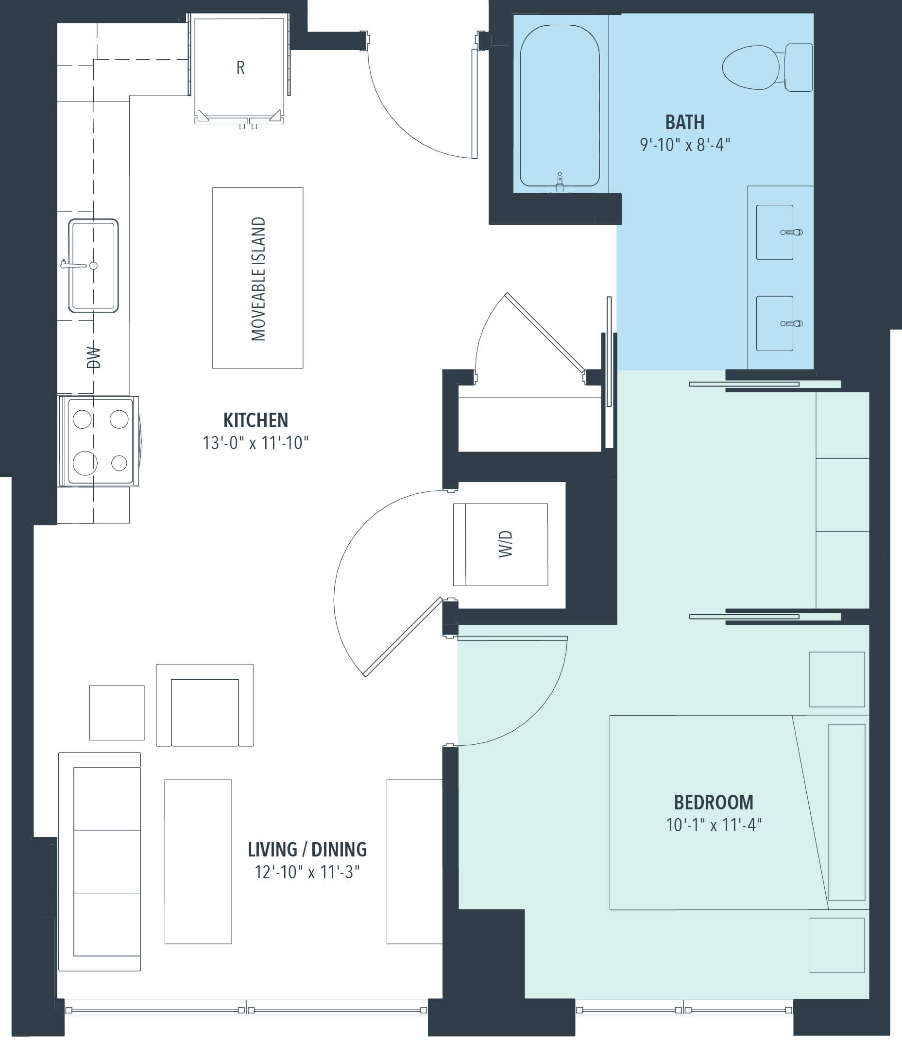 Floor Plan Image of Apartment Apt 0618