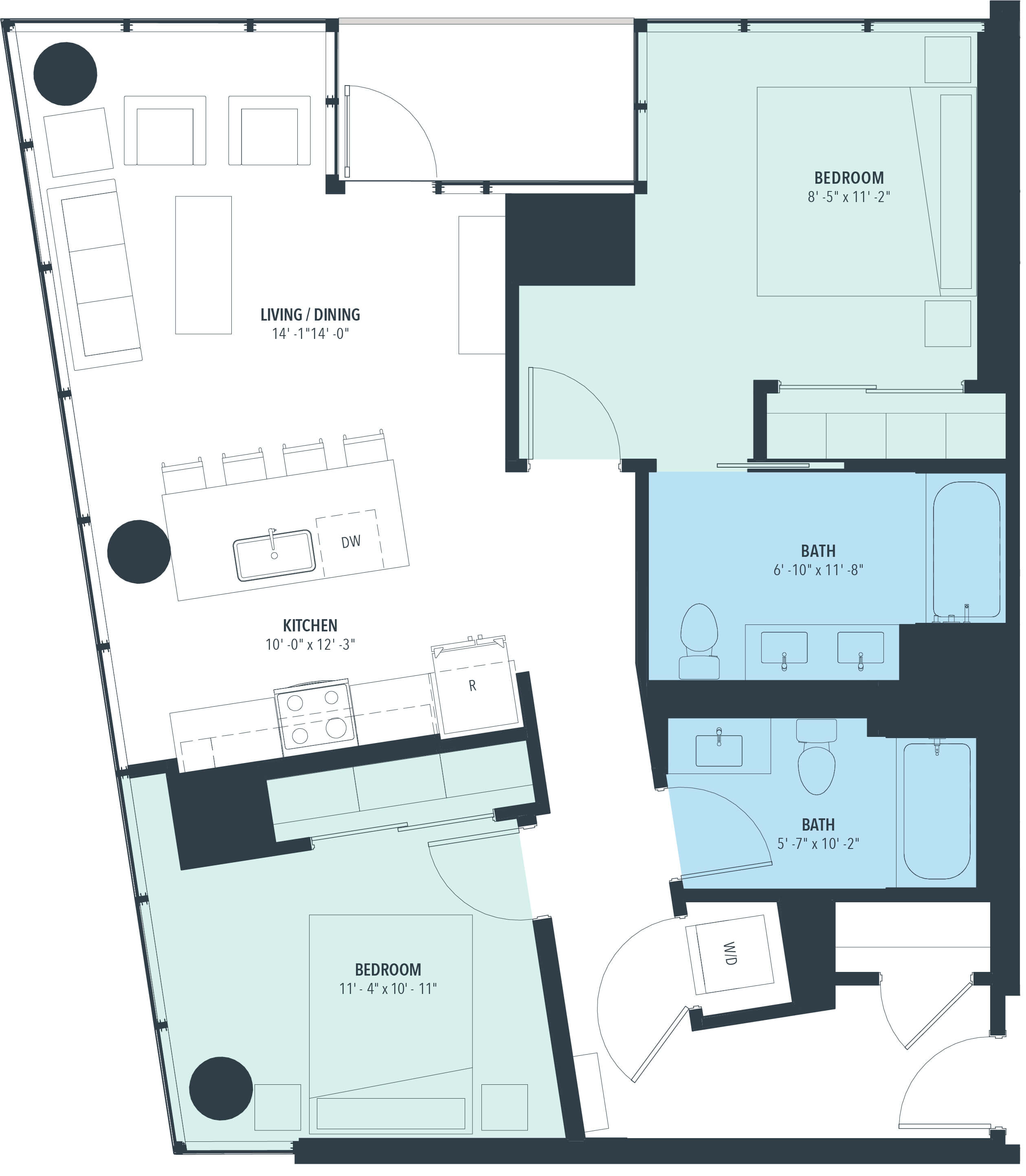 Floor Plan Image of Apartment Apt 0202