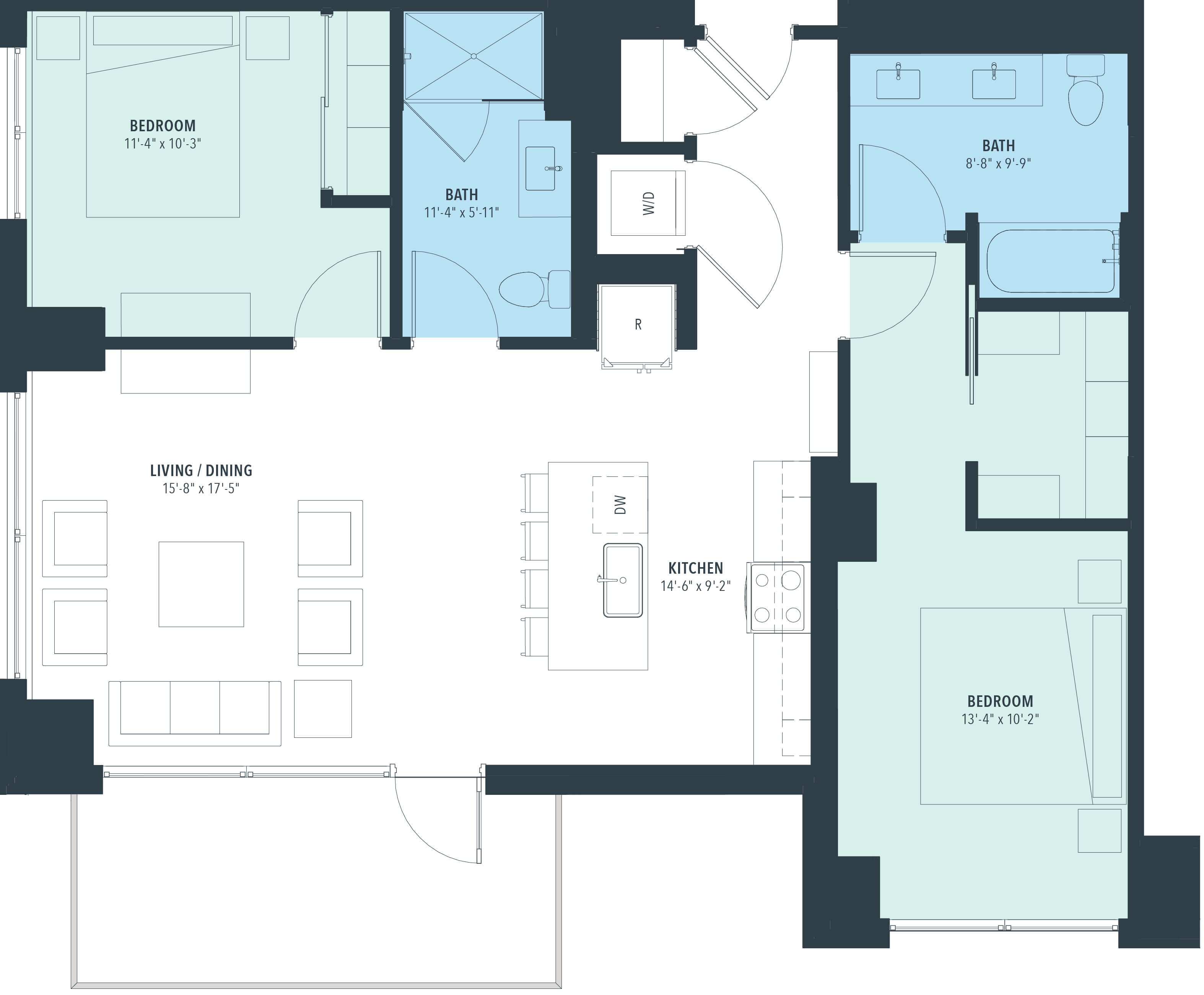 Floor Plan Image of Apartment Apt 0912