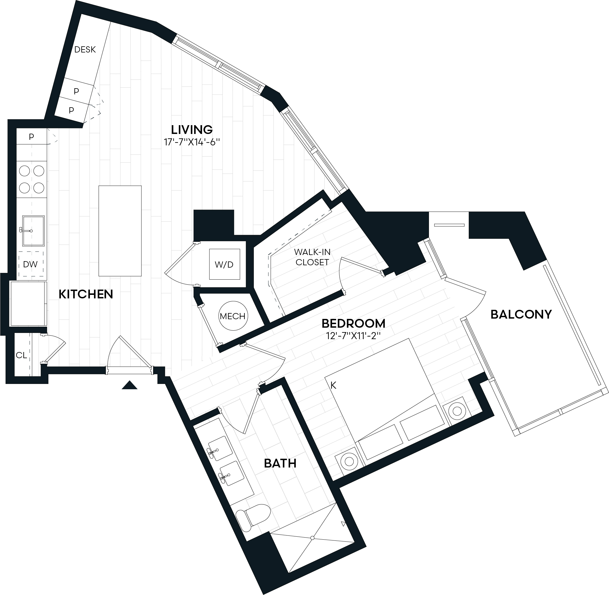 1 Bed/1 Bath-1F3