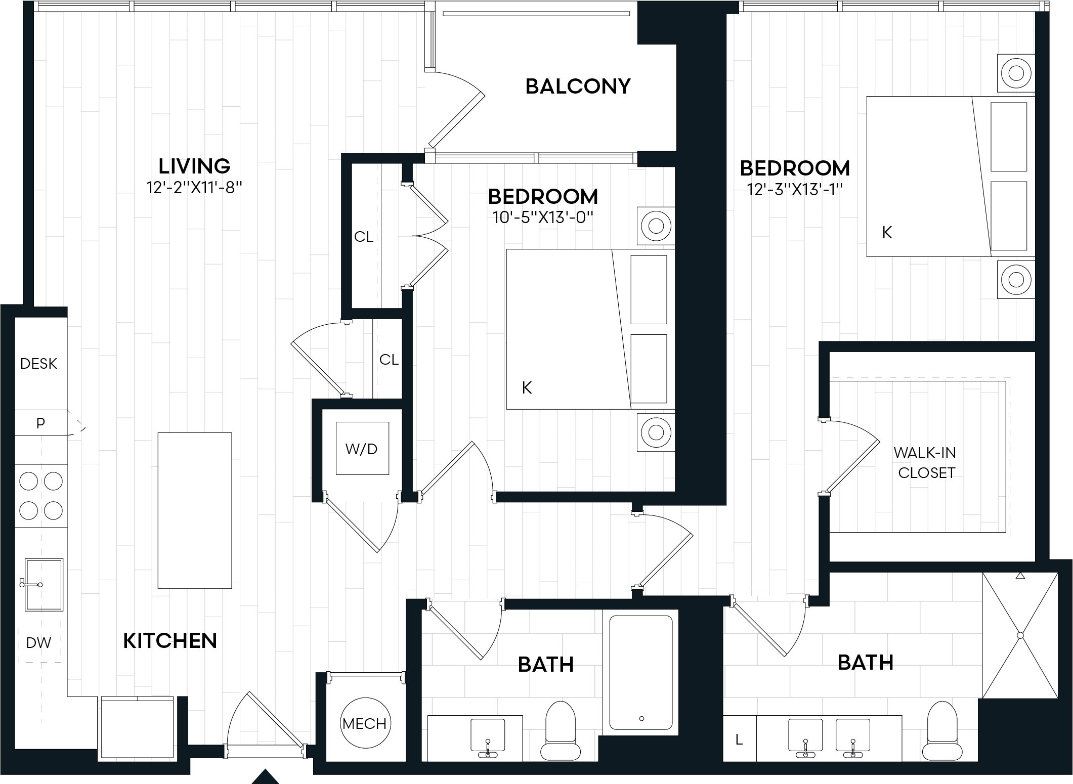 2 Bed/2 Bath-2N