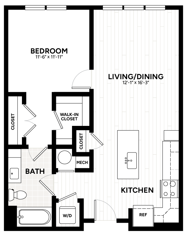 Floor Plan Image of Apartment Apt 1213