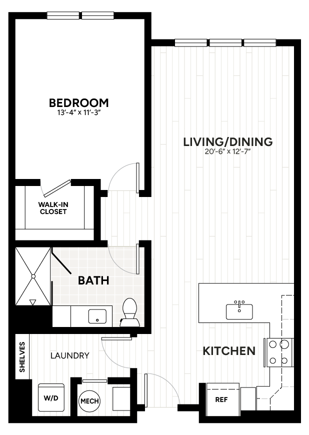 Floor Plan Image of Apartment Apt 1234