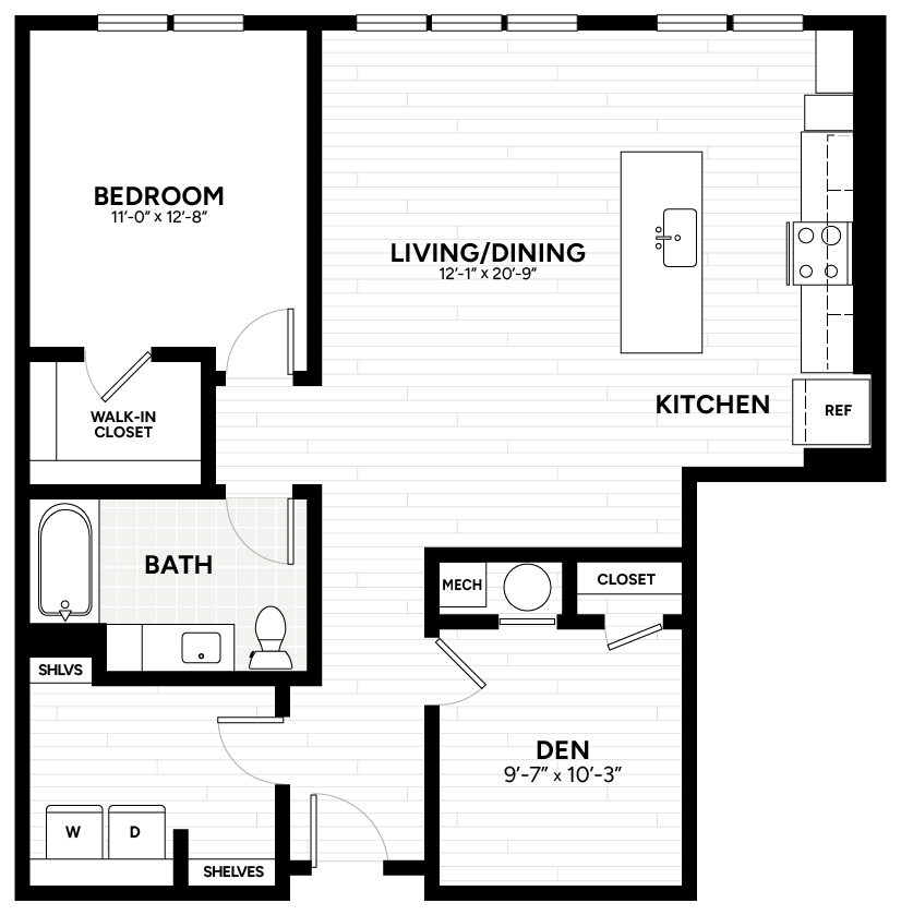 Floor Plan Image of Apartment Apt 1237