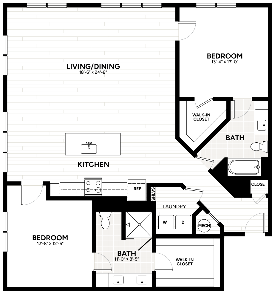 Floor Plan Image of Apartment Apt 2207