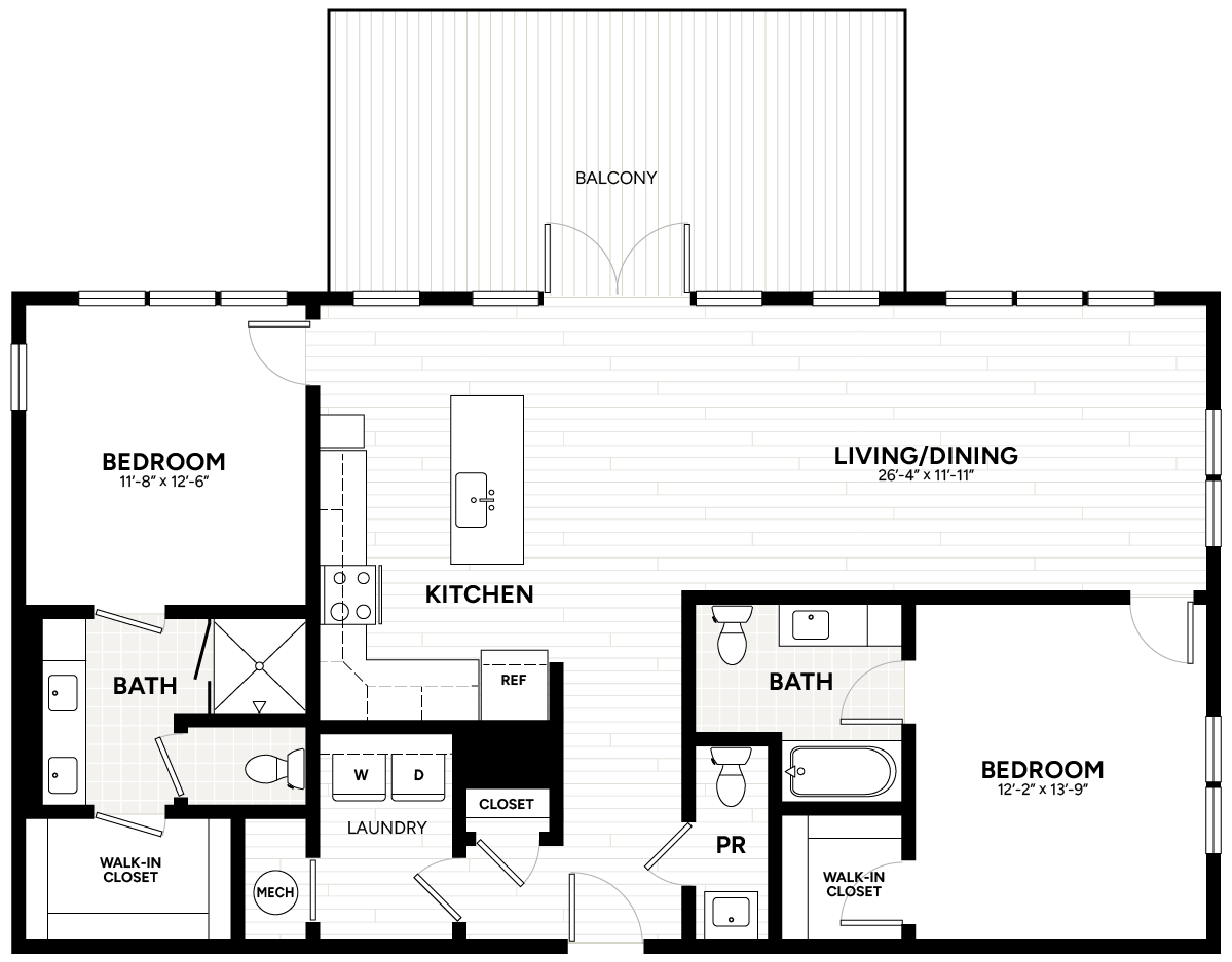 Floor Plan Image of Apartment Apt 1435