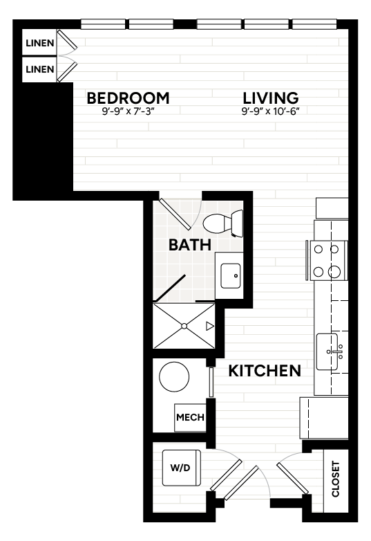 Floor Plan Image of Apartment Apt 1304