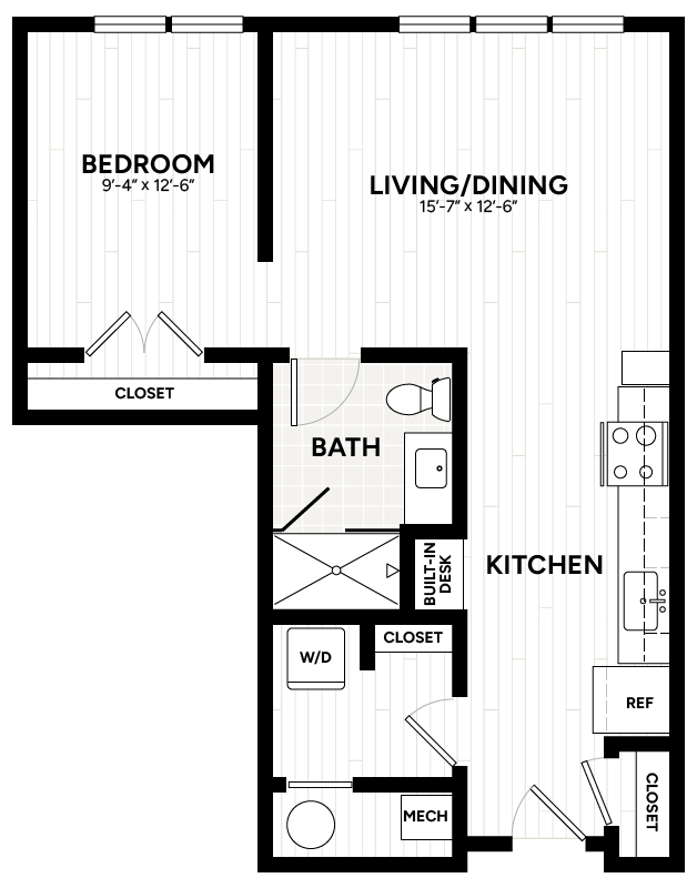 Floor Plan Image of Apartment Apt 2220