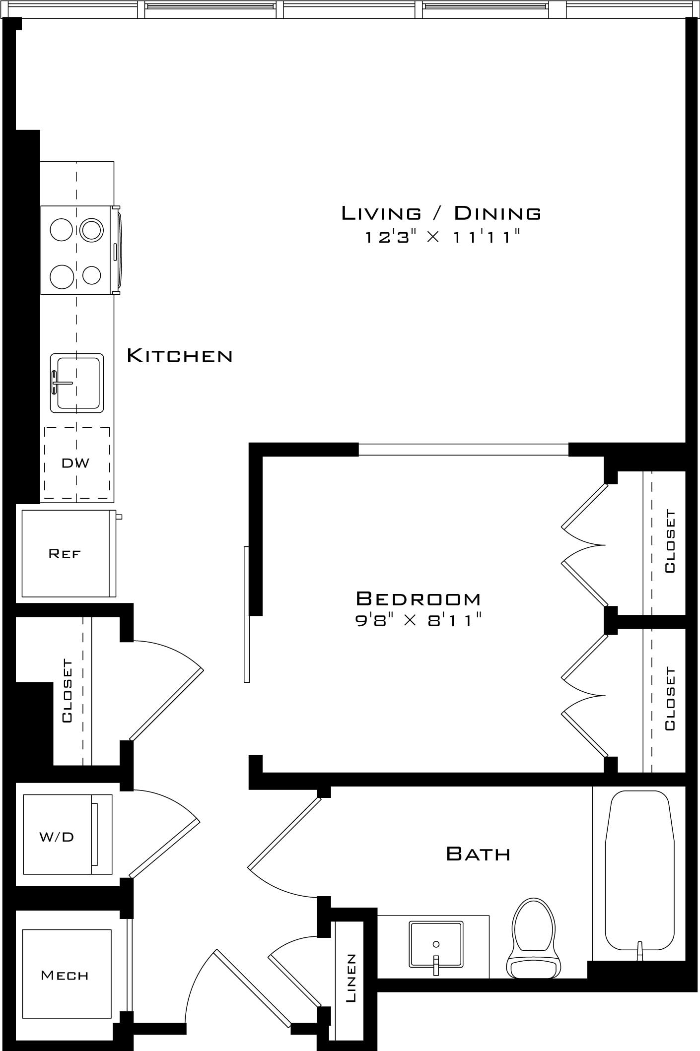 Floor Plan Image of Apartment Apt 0912