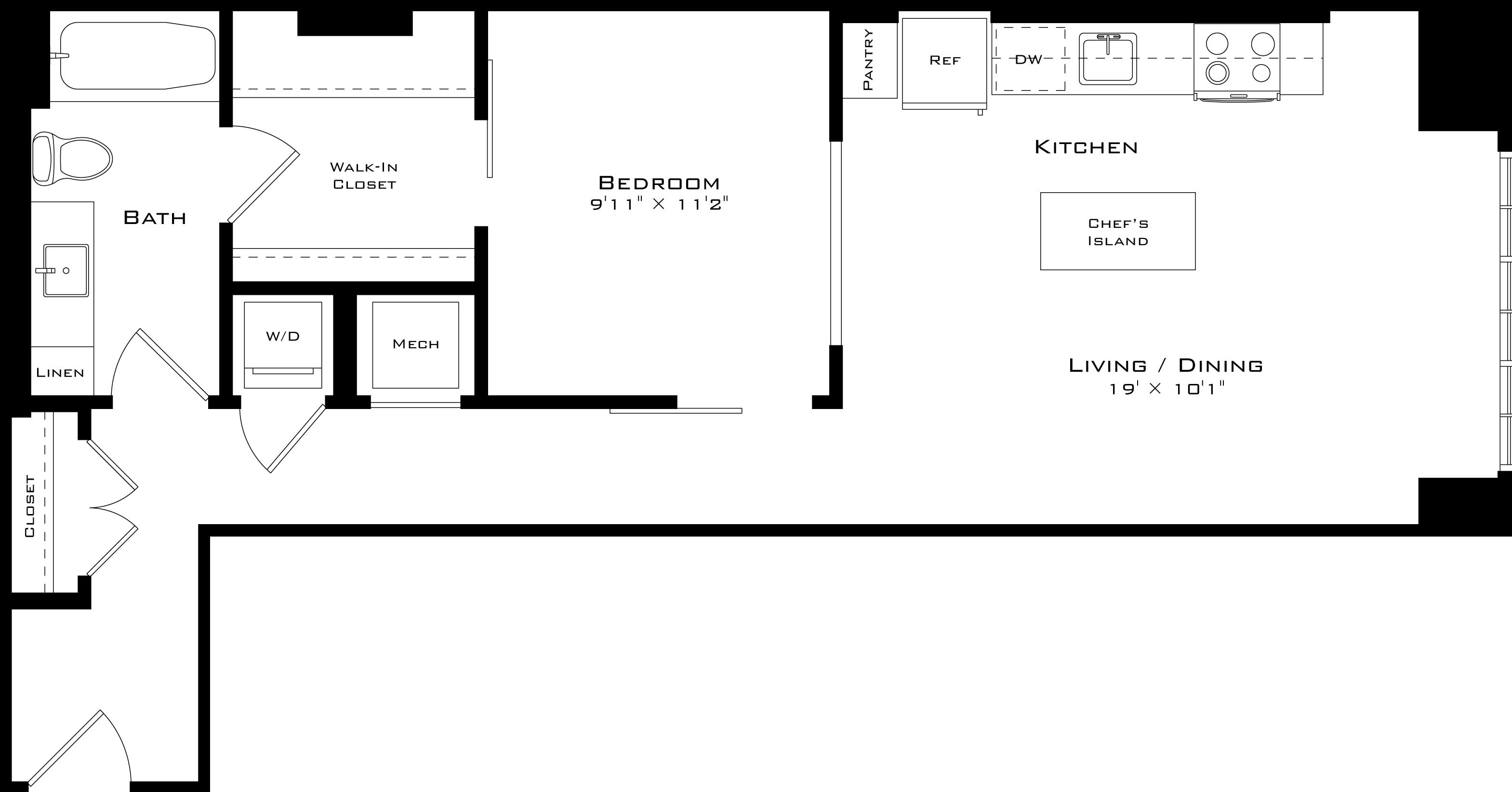 Floor Plan Image of Apartment Apt 0622