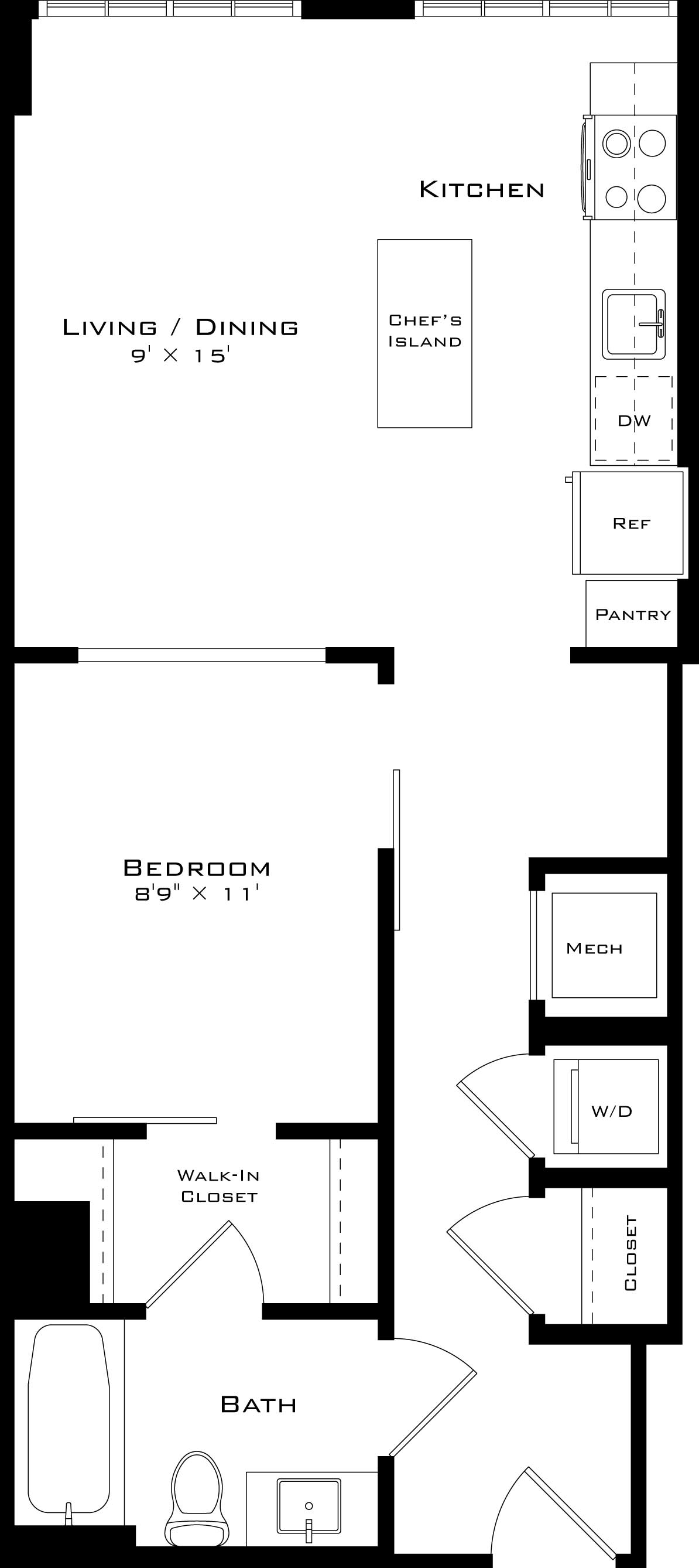 Floor Plan Image of Apartment Apt 0731