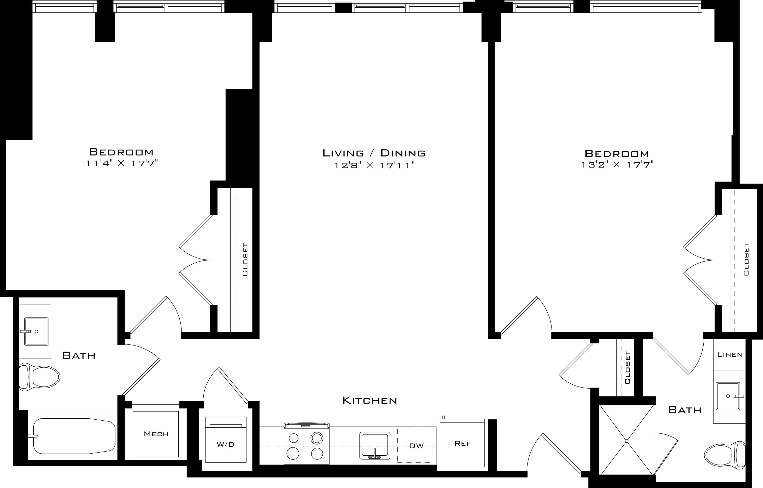 Floor Plan Image of Apartment Apt 0228