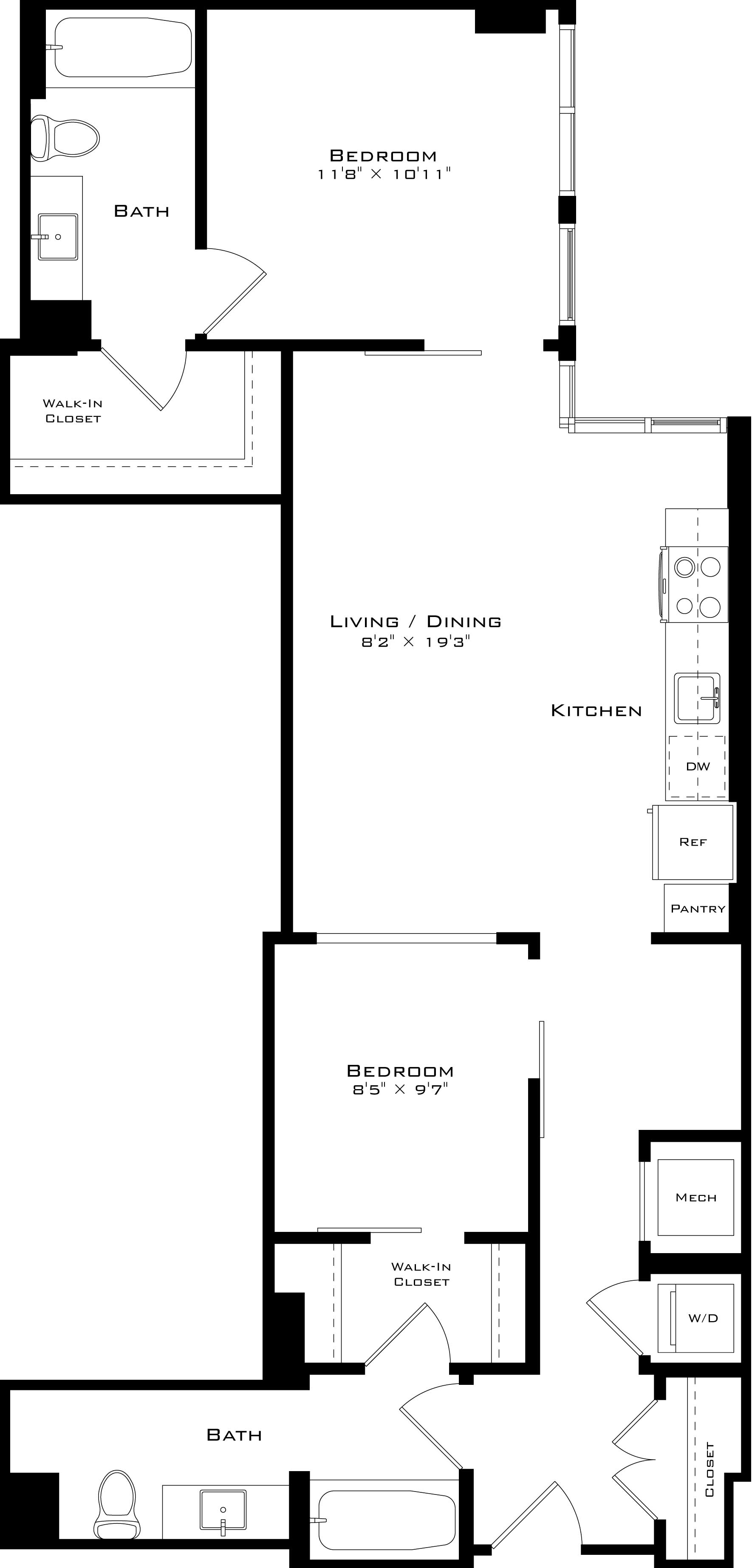 Floor Plan Image of Apartment Apt 0805