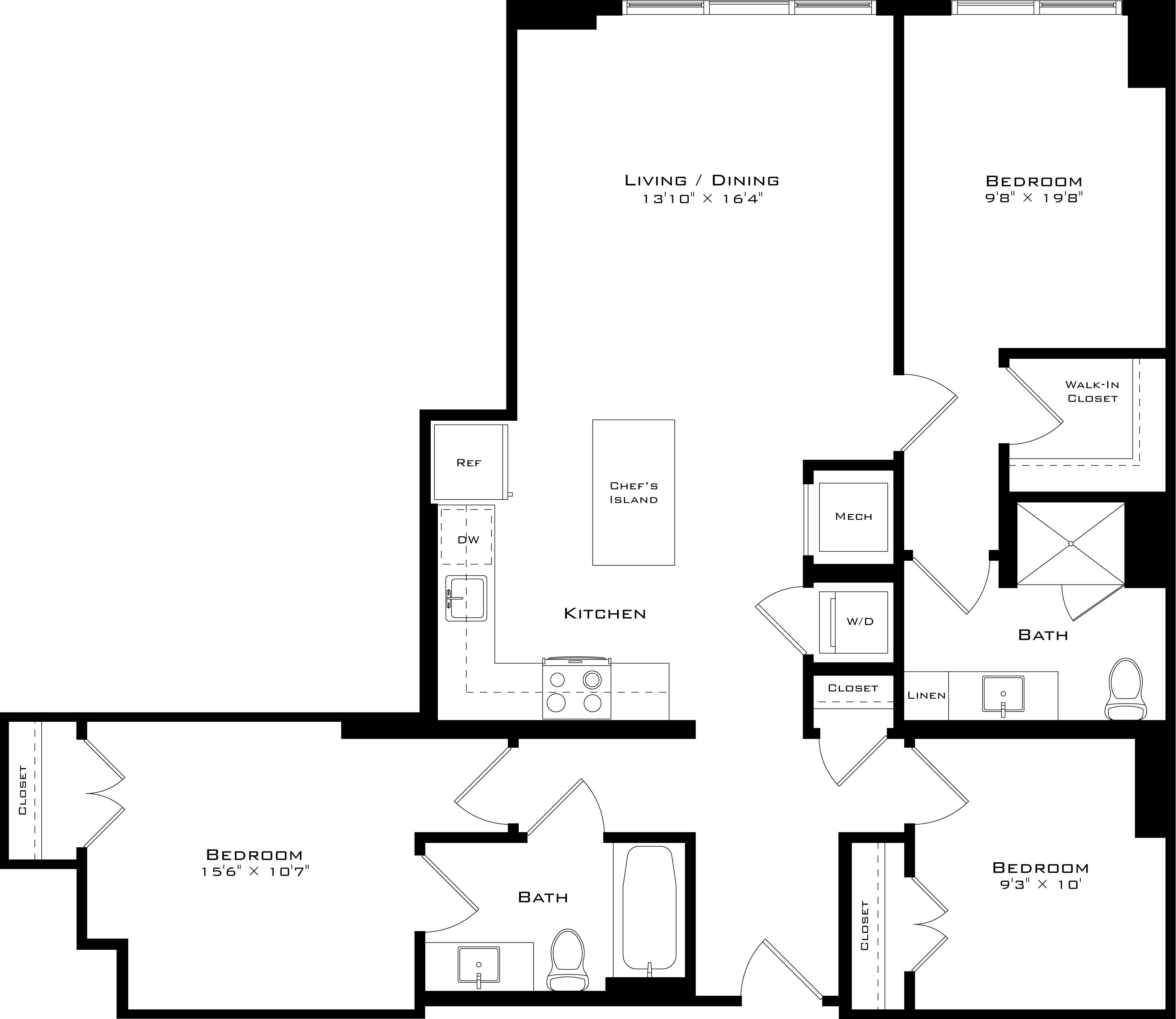 Floor Plan Image of Apartment Apt 0230