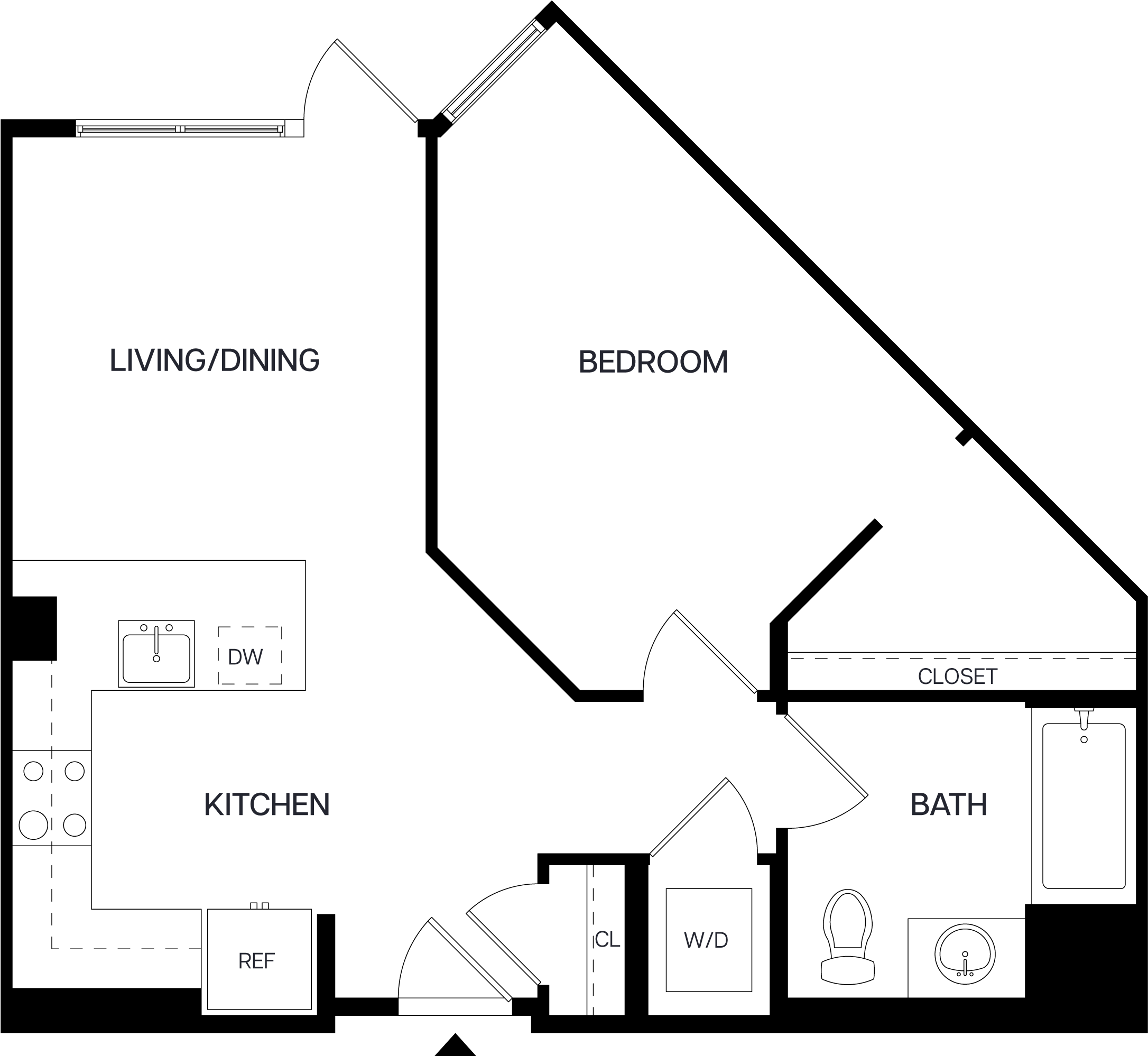 Floor Plan Image of Apartment Apt 406