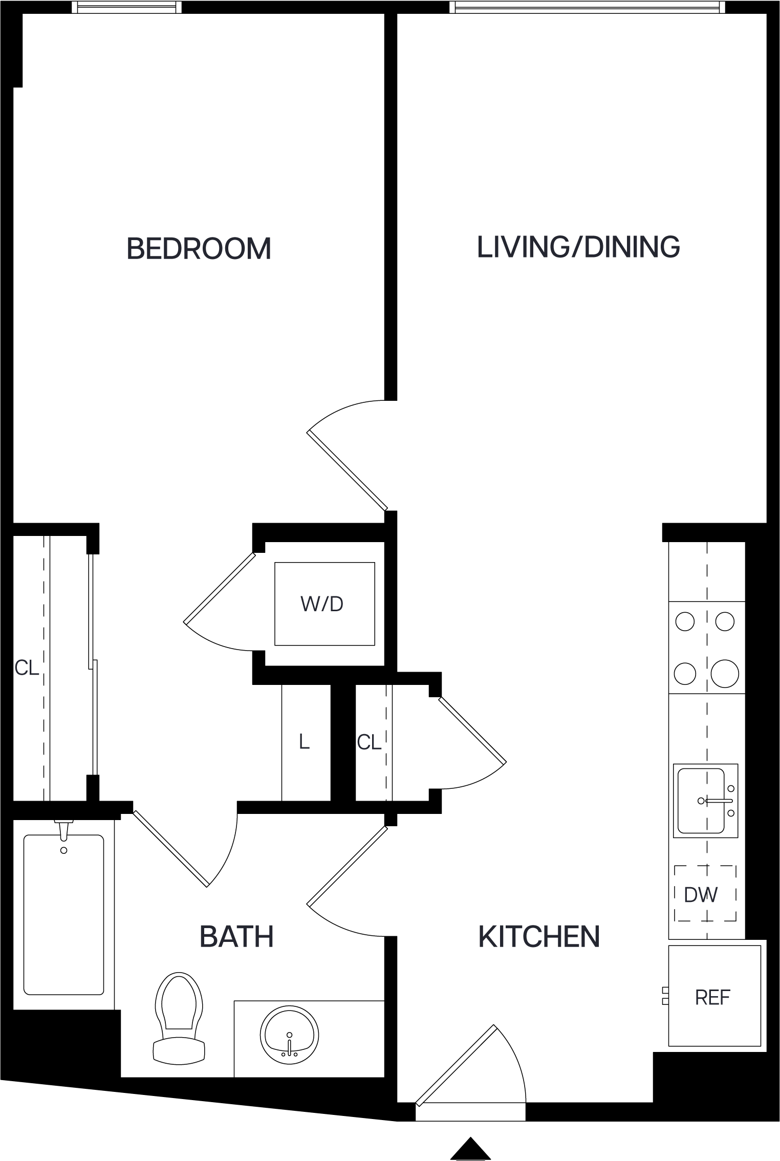 Floor Plan Image of Apartment Apt 213