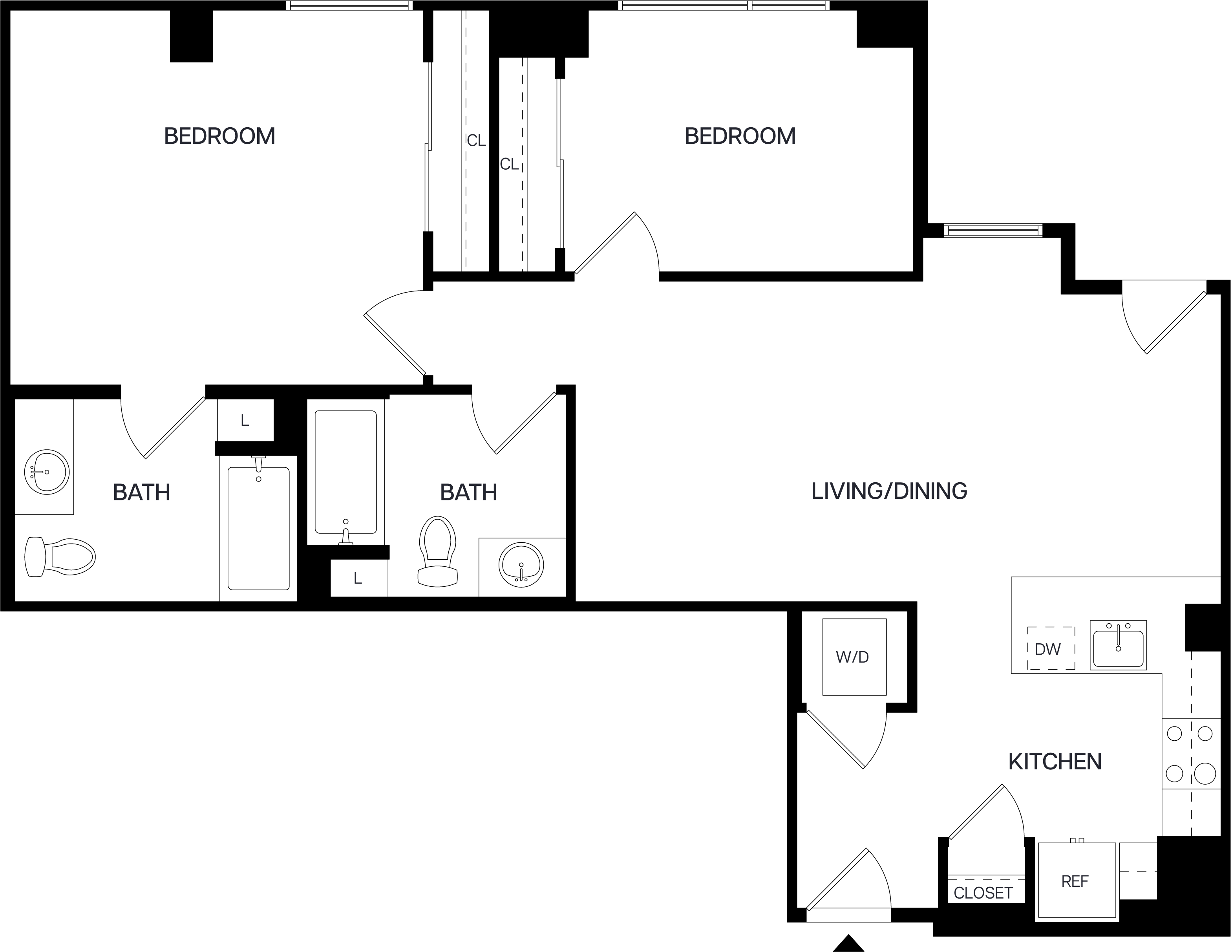 Floor Plan Image of Apartment Apt 206