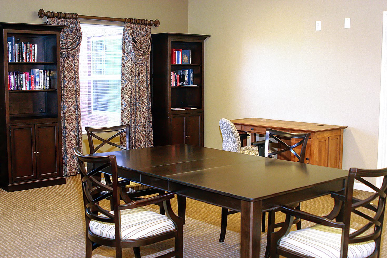 Clubhouse indoor seating area
