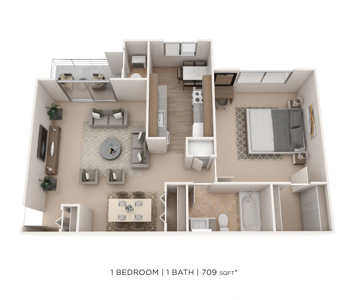 Cedar Gardens and Towers Apartments & Townhomes 2 of 11