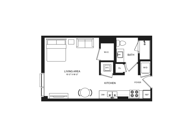 Joule House Wynwood Studio-S2A floor plan
