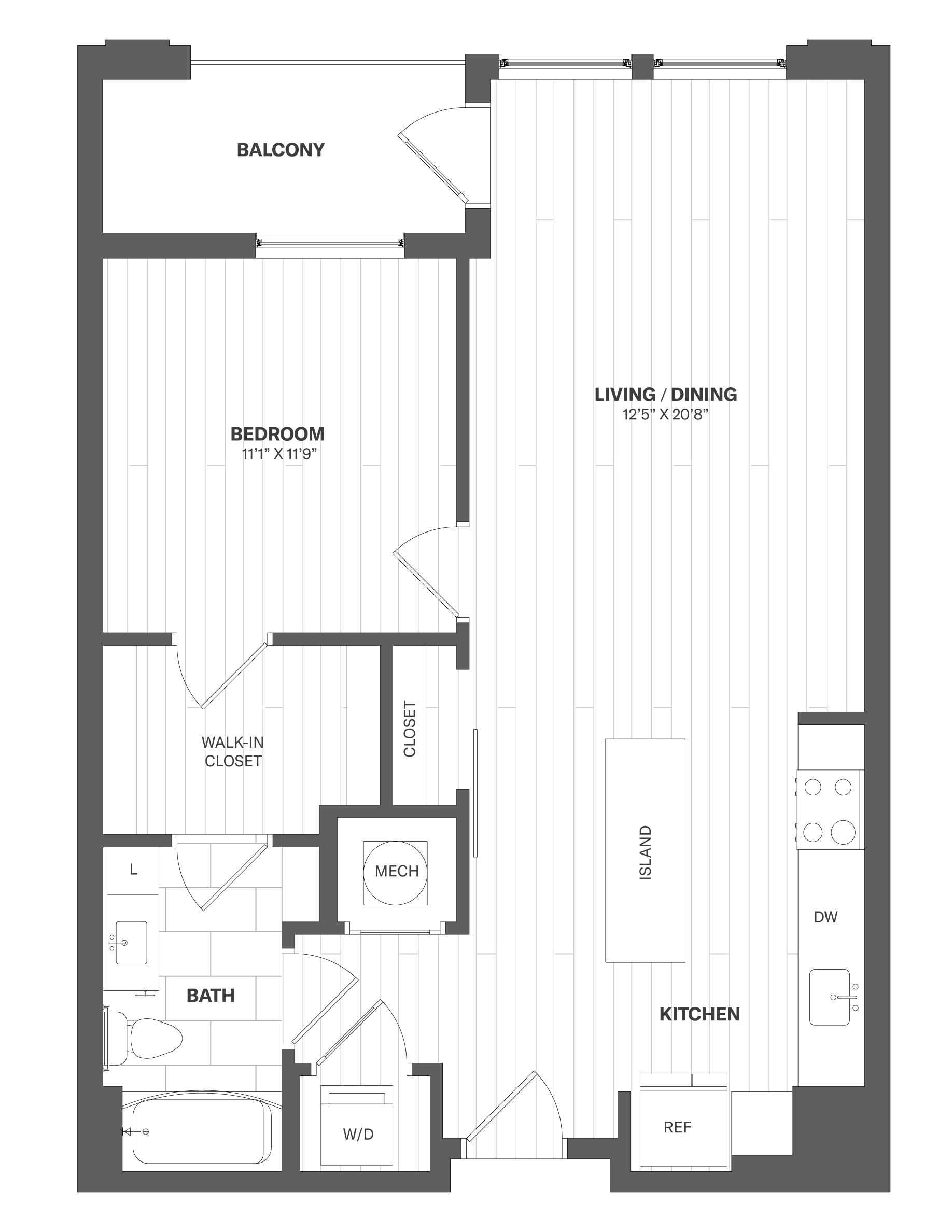 Apartment 310 floorplan