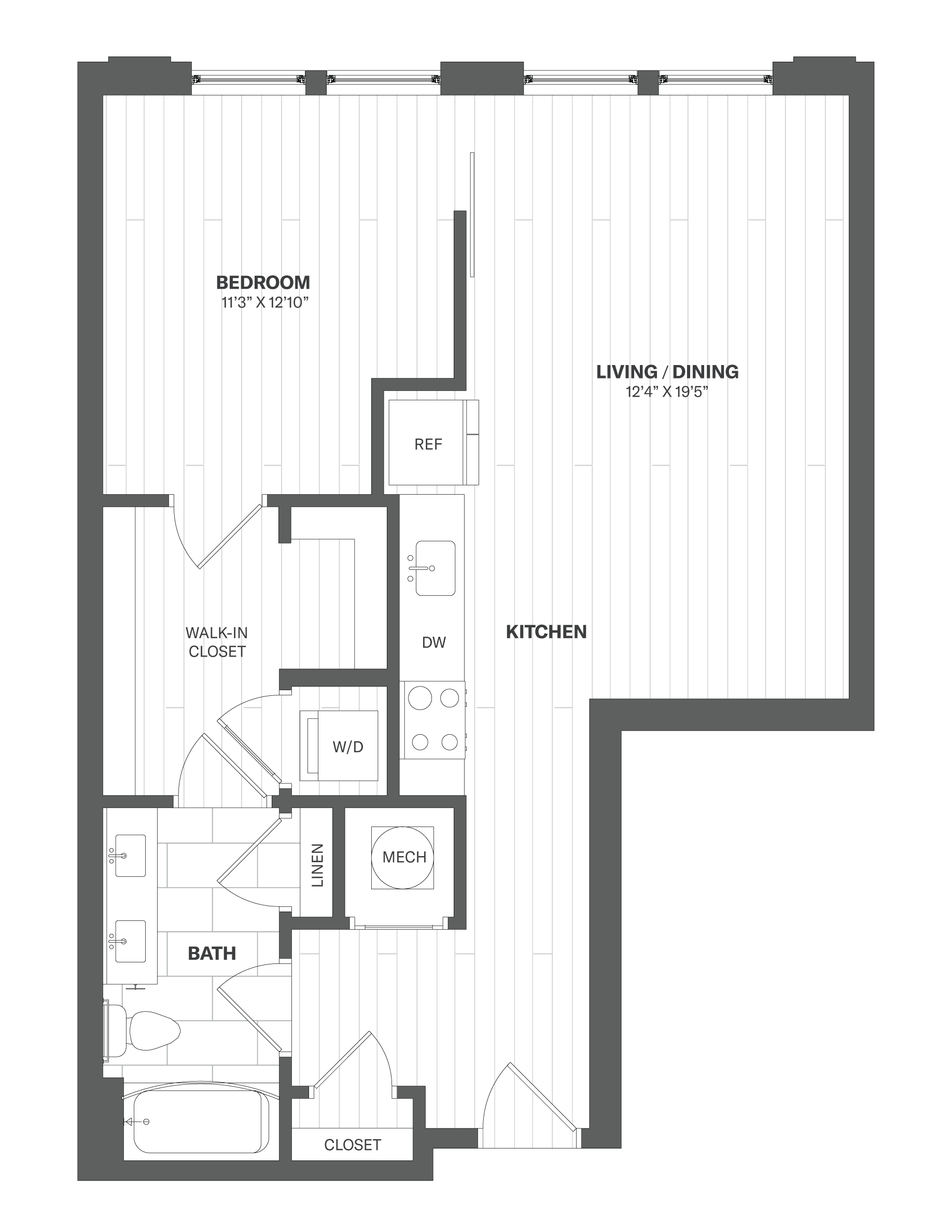 Apartment 606 floorplan