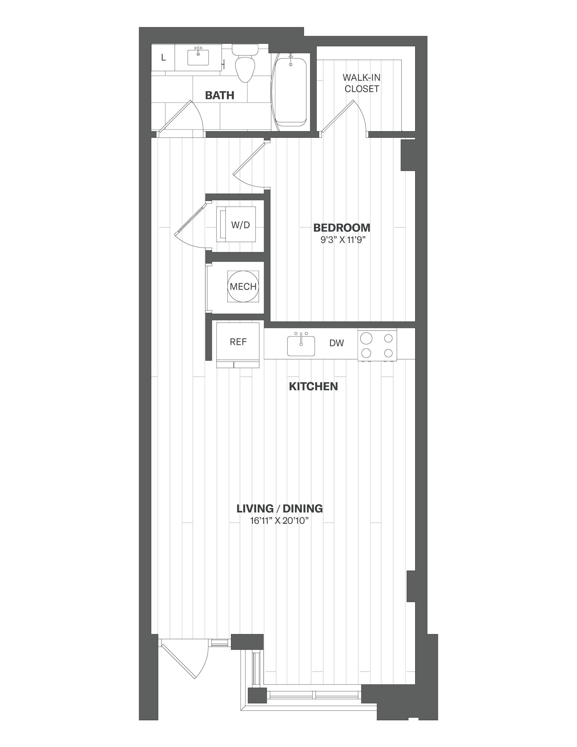 Apartment 104 floorplan