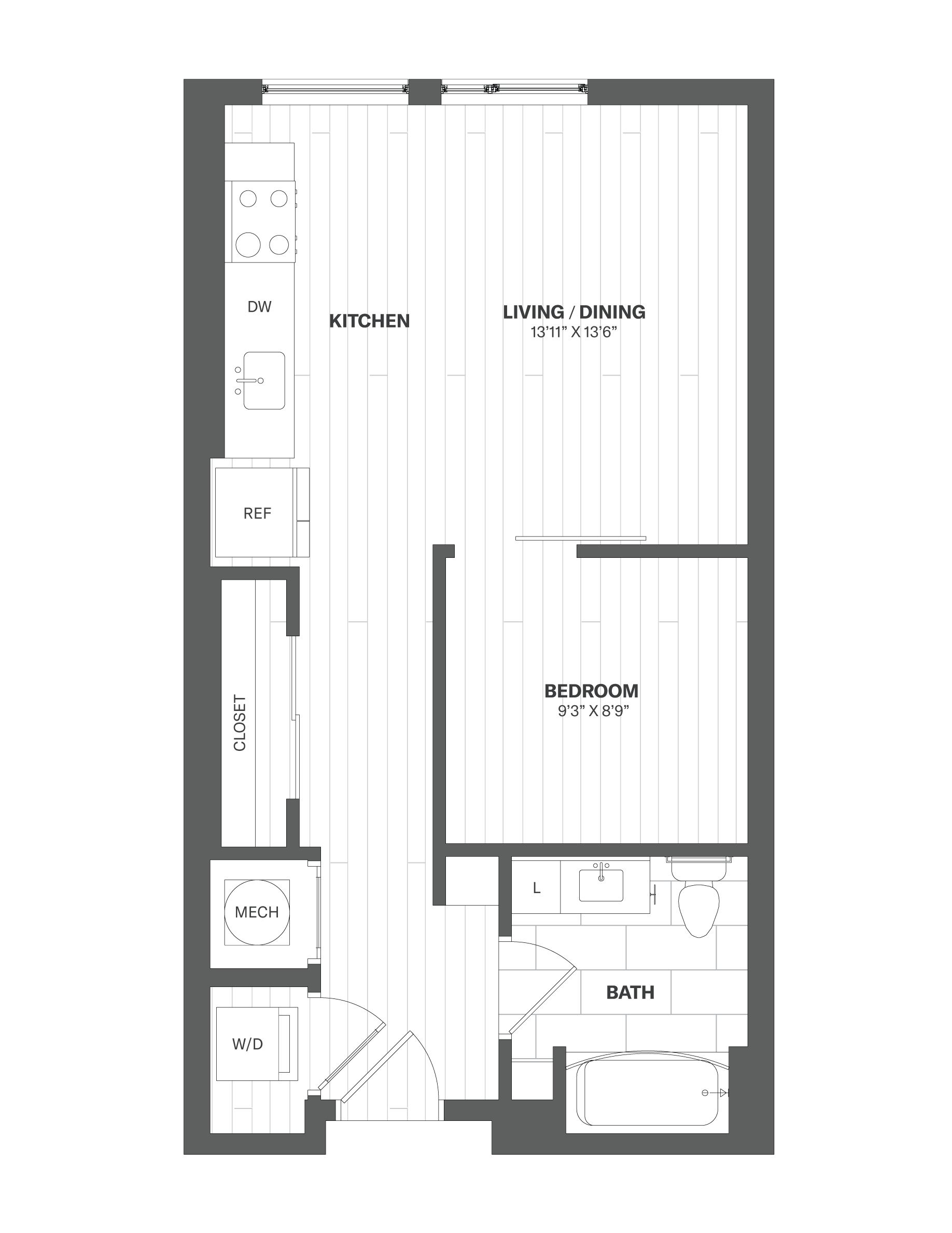 Apartment 519 floorplan