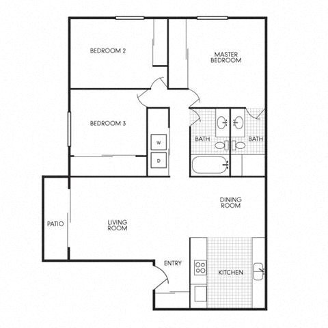 Audubon Square 3 Bedroom Audubon Square Floorplan