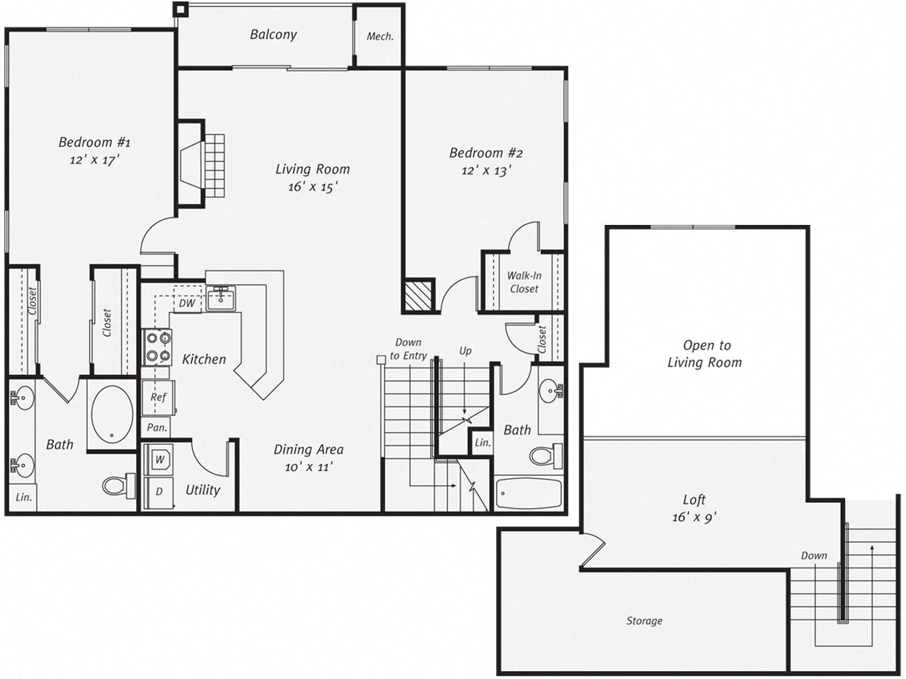 Floor Plan Image of Apartment Apt 8201