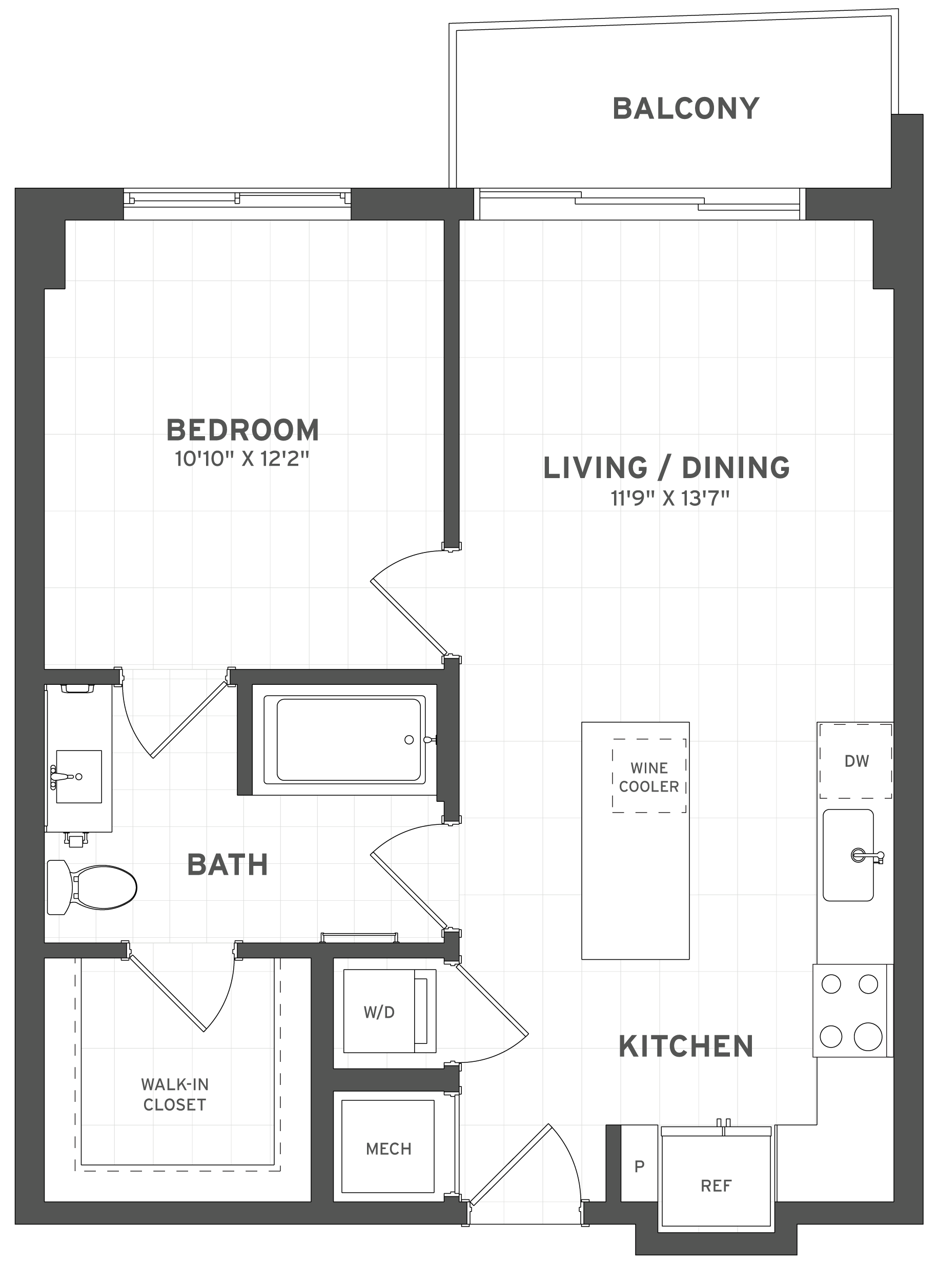 Floor Plan Image of Apartment Apt 219