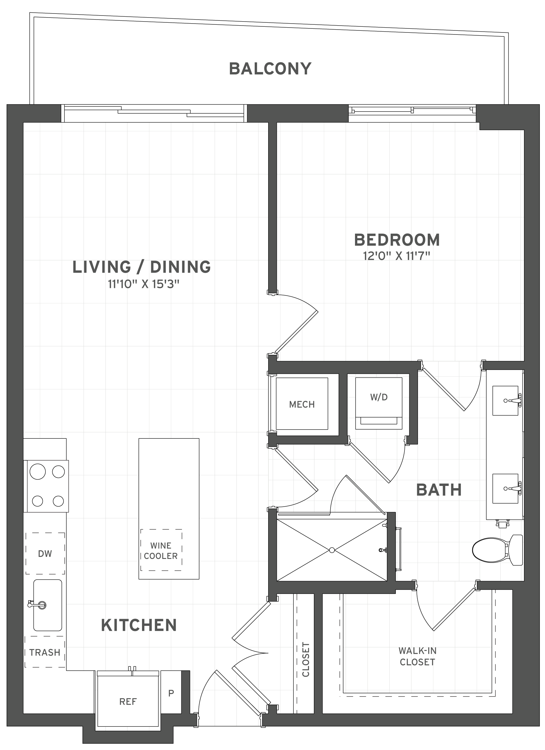 Floor Plan Image of Apartment Apt 221