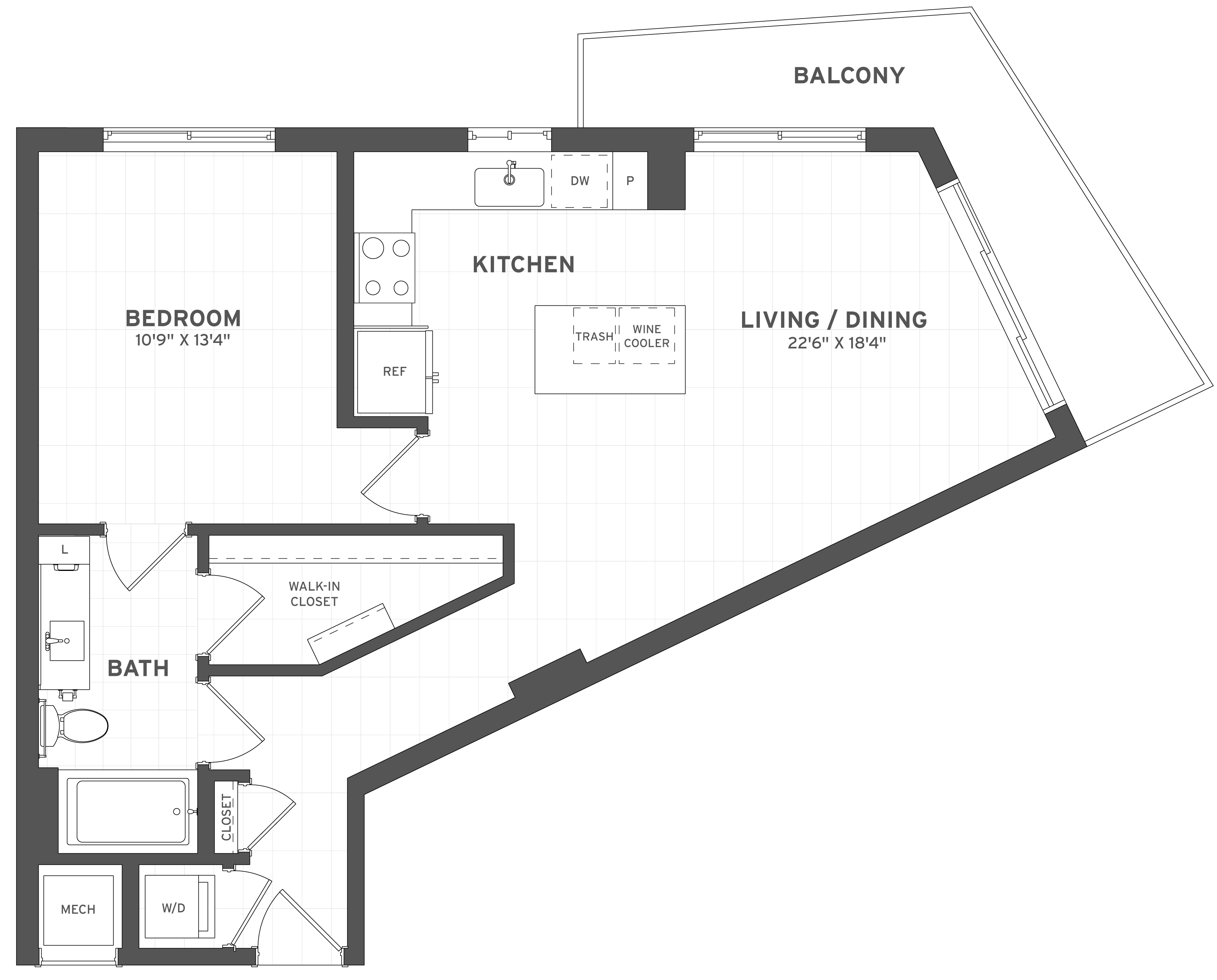Floor Plan Image of Apartment Apt 104