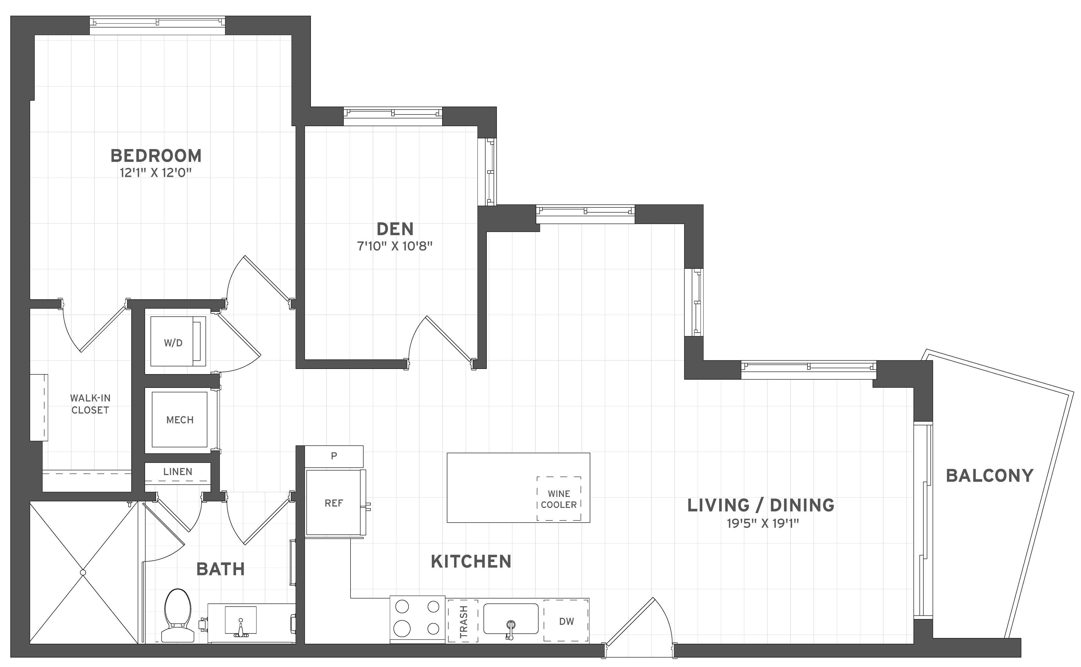 Floor Plan Image of Apartment Apt 438