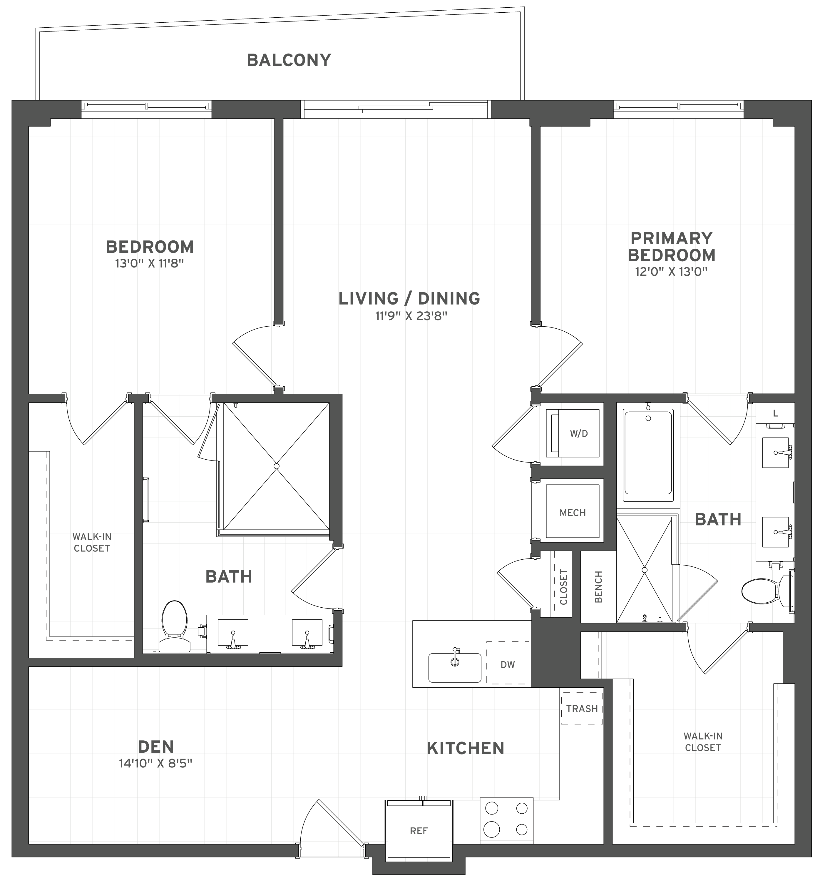 Floor Plan Image of Apartment Apt 330