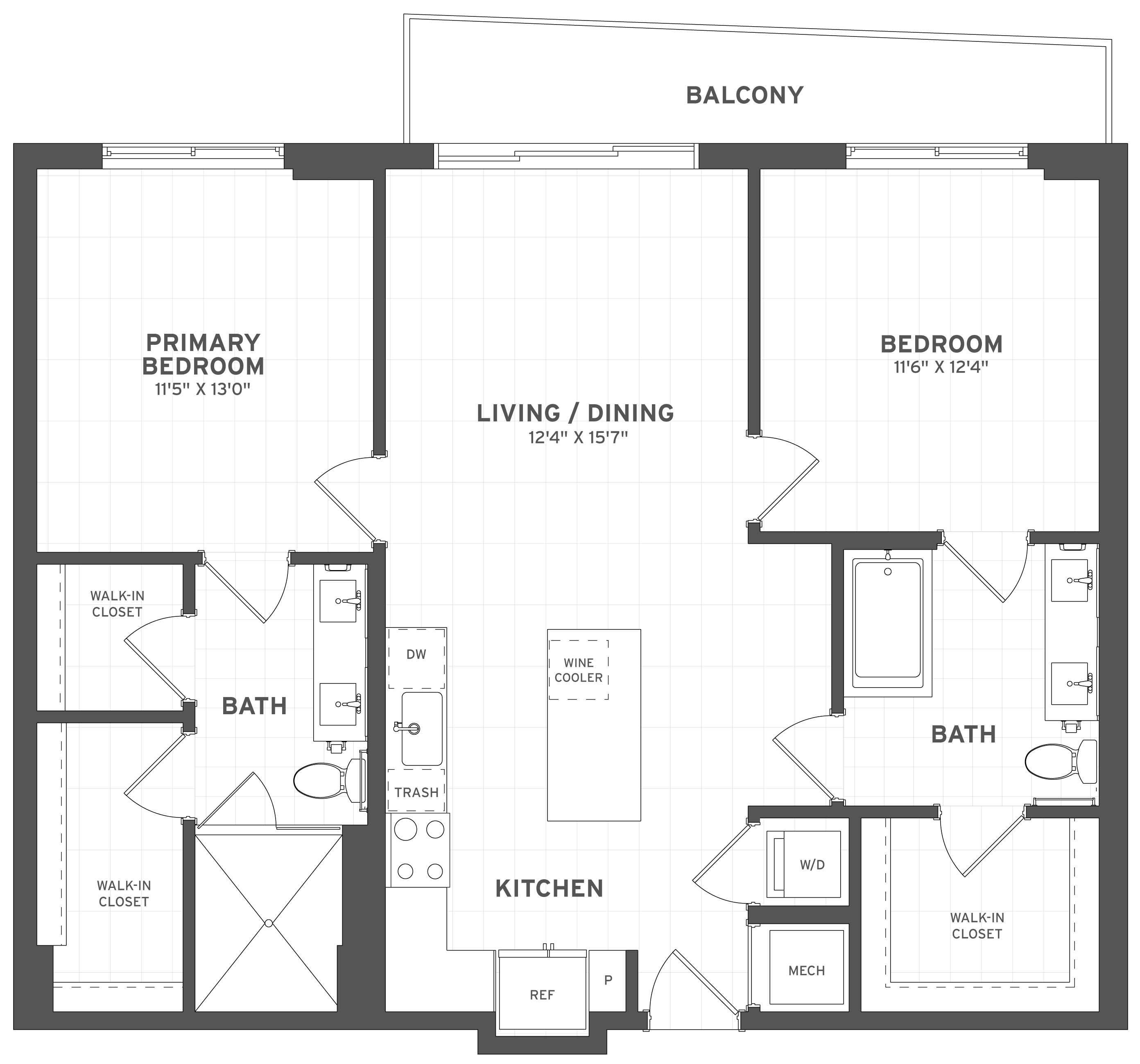 Floor Plan Image of Apartment Apt 224