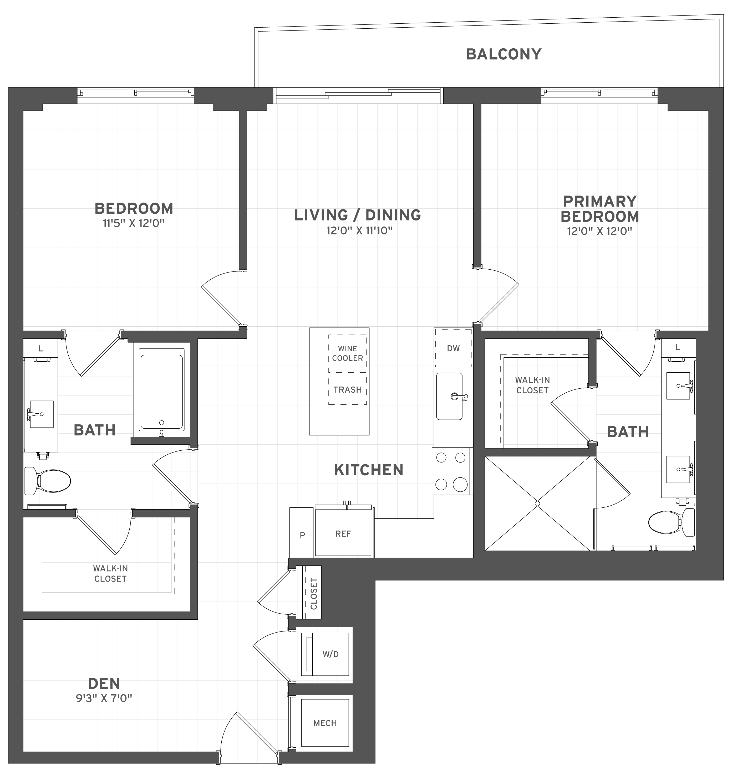 Floor Plan Image of Apartment Apt 335