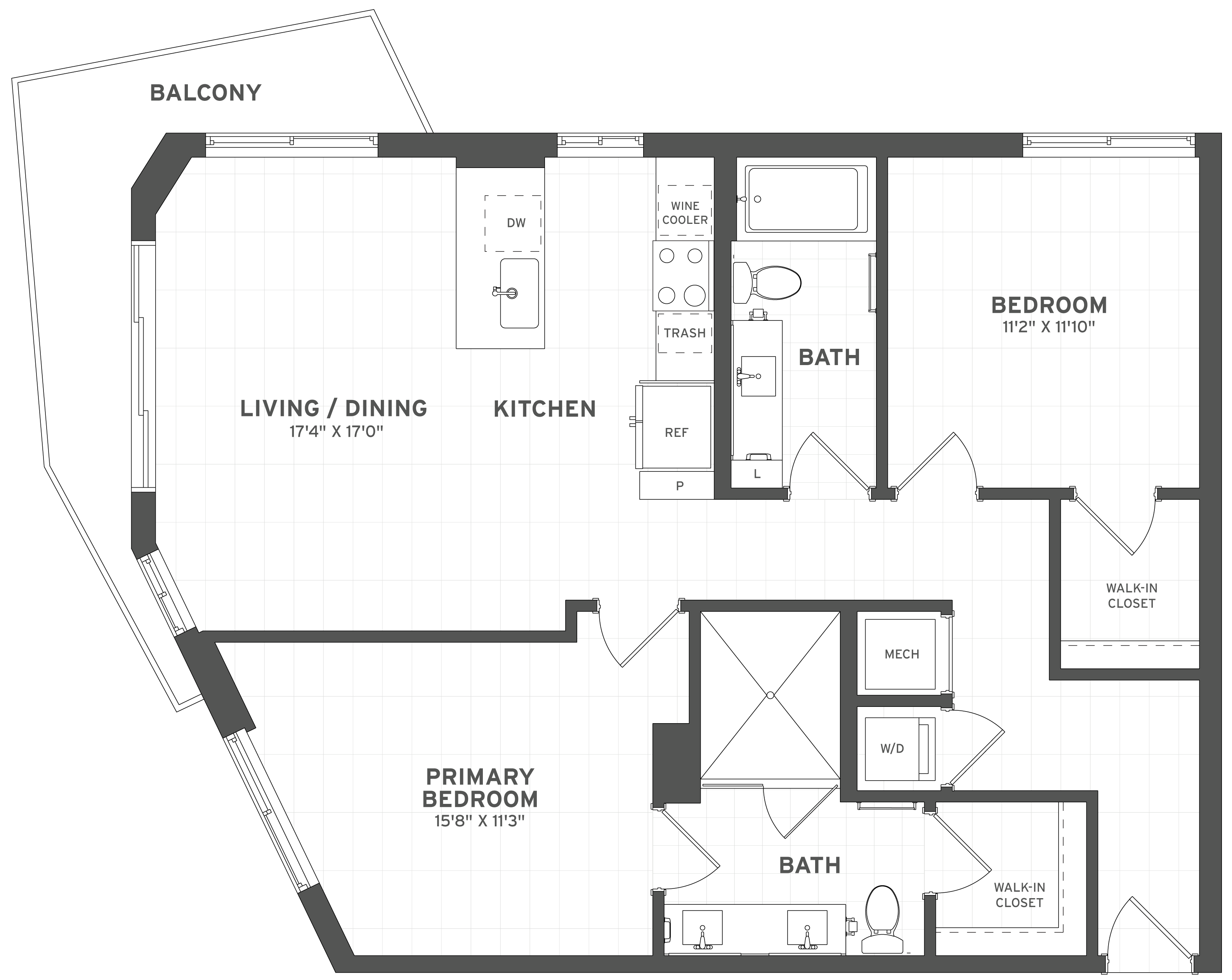 Floor Plan Image of Apartment Apt 207