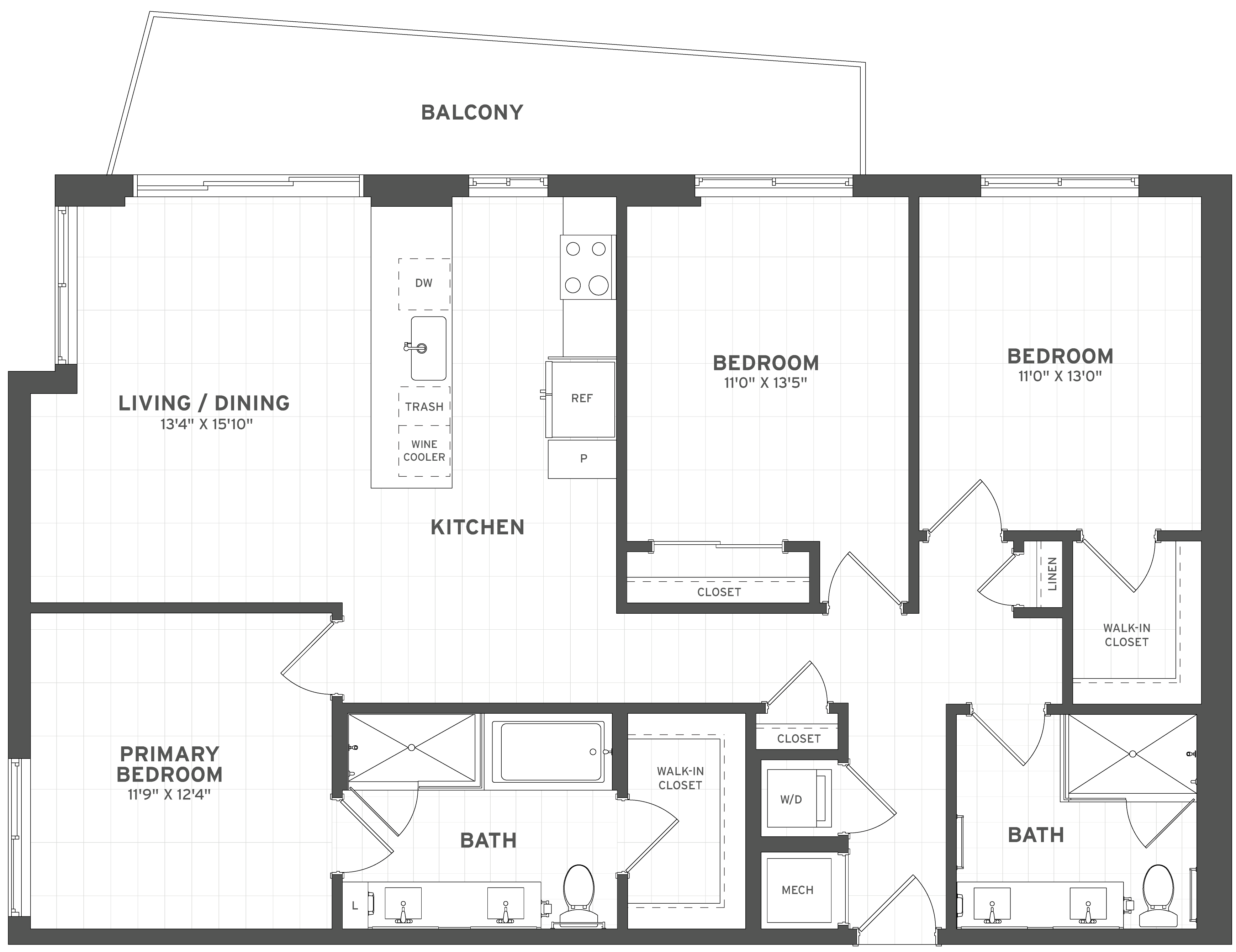 Floor Plan Image of Apartment Apt 448