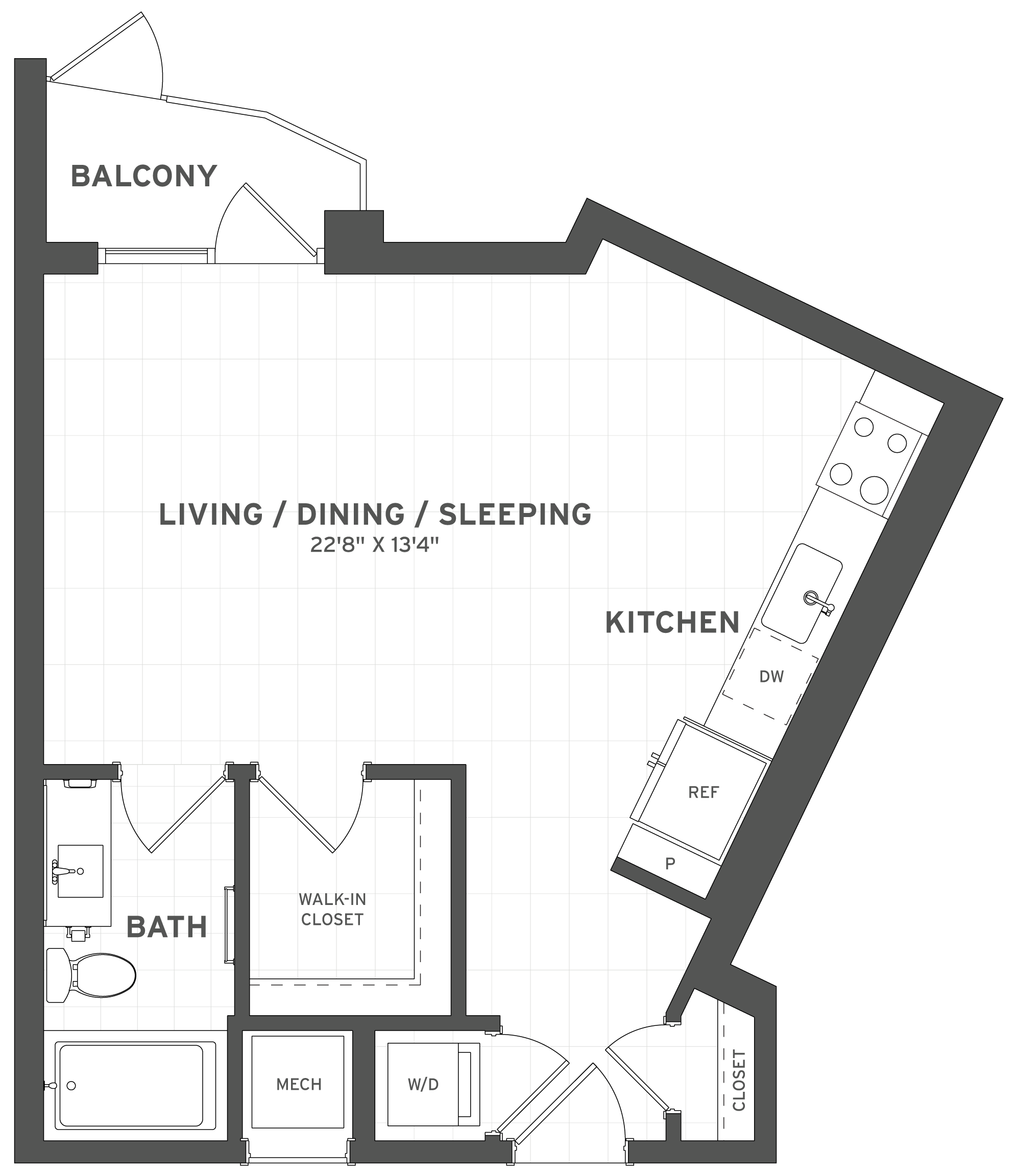 Floor Plan Image of Apartment Apt 110