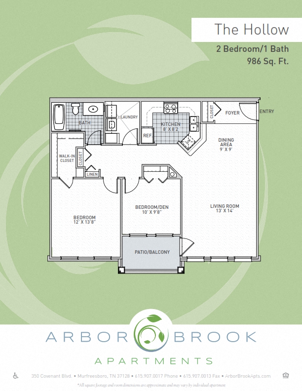 Hollow floor plan
