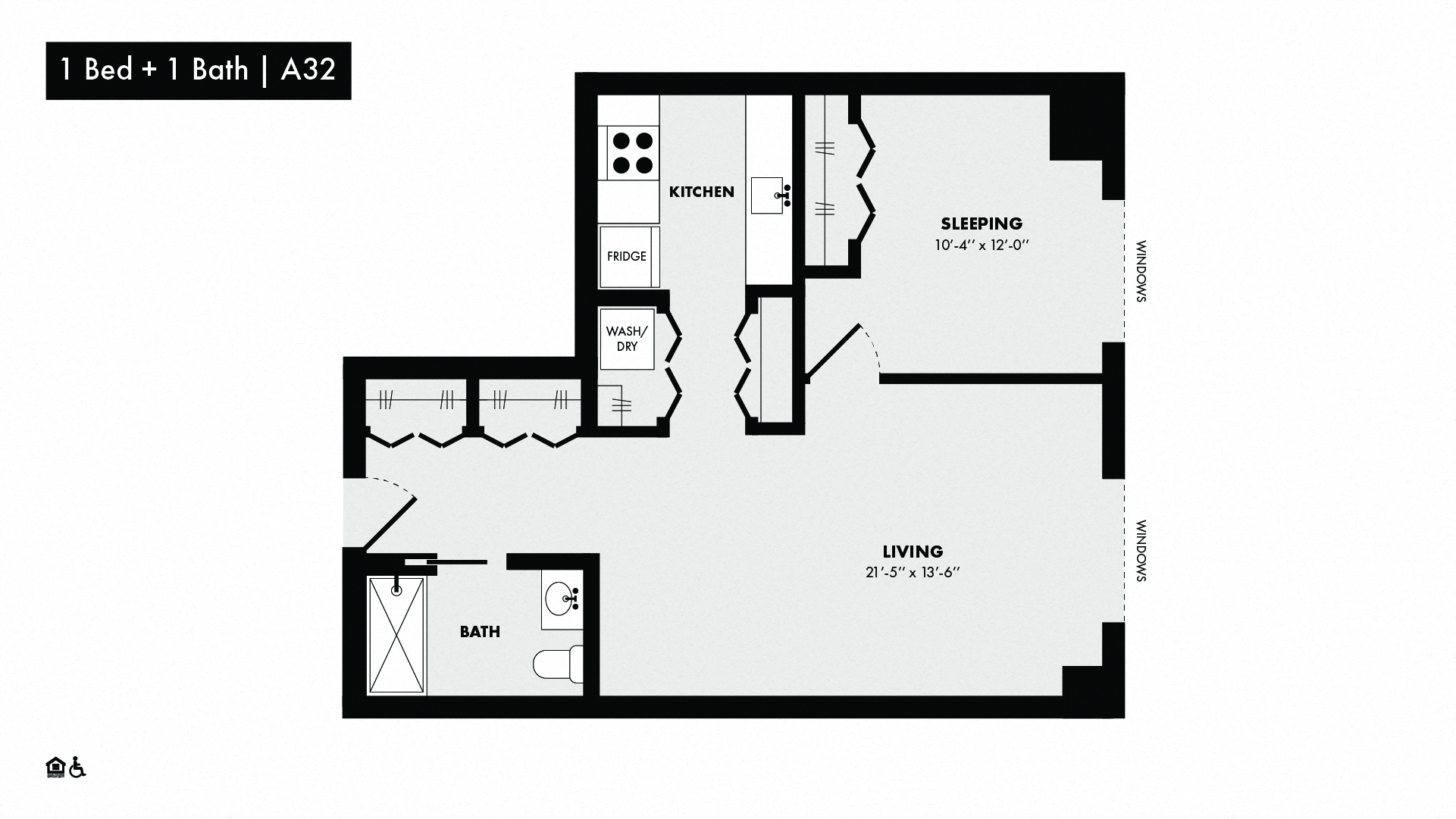 3D floor plan image for apartment 242 at Randolph Perimeter