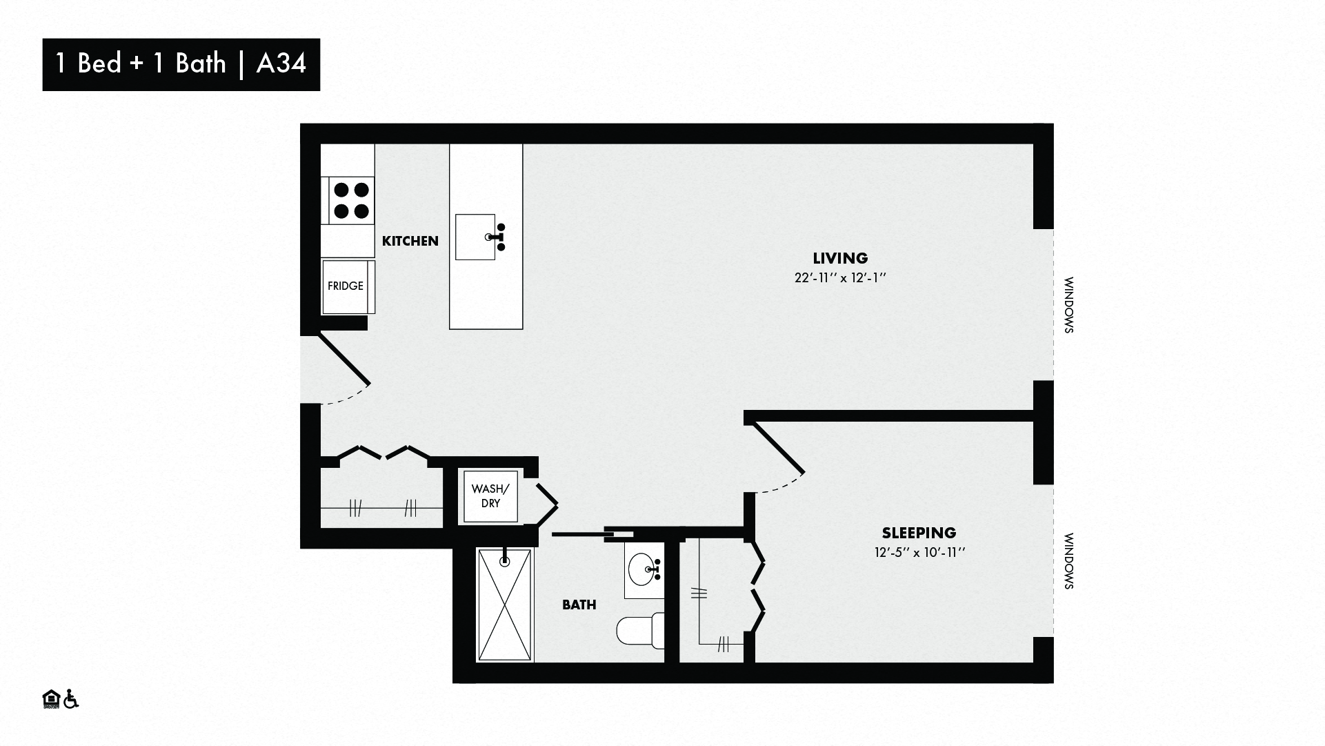 3D floor plan image for apartment 260 at Randolph Perimeter