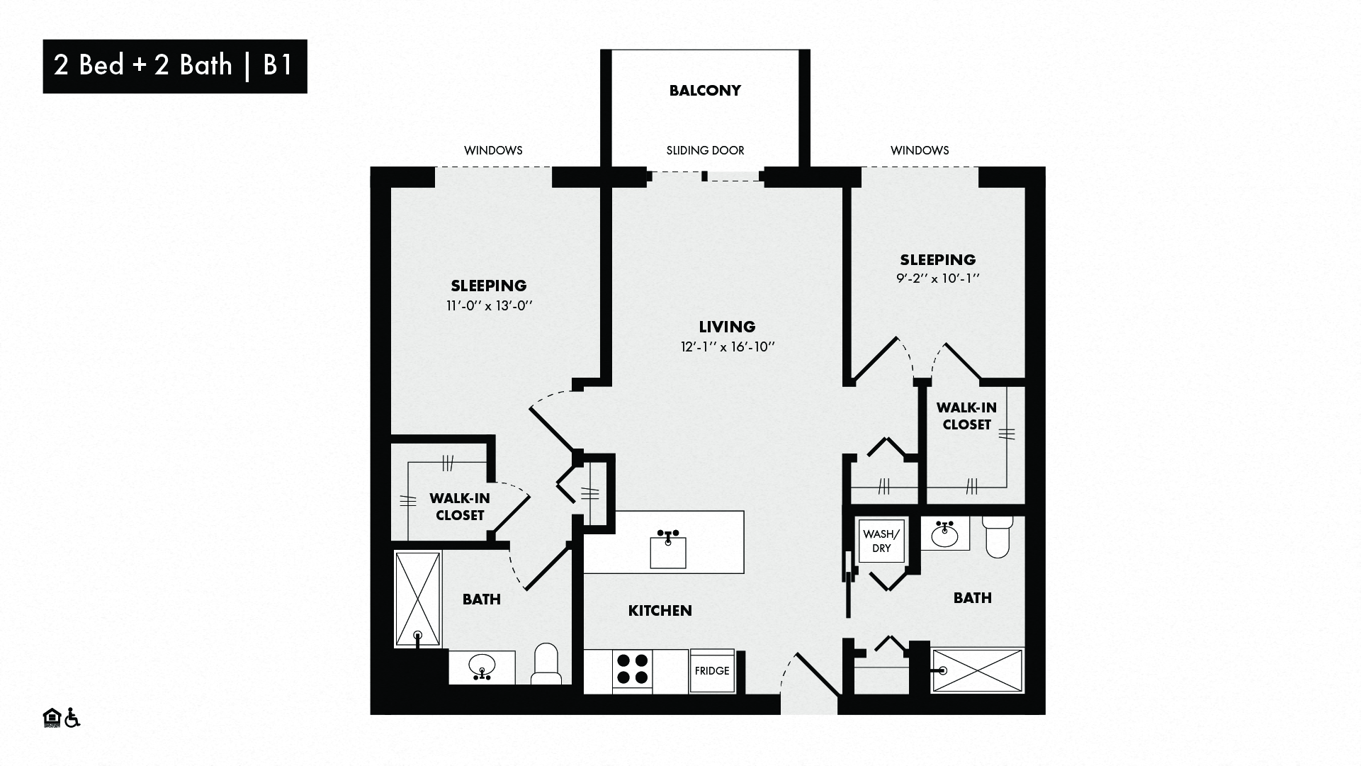3D floor plan image for apartment 607 at Randolph Perimeter