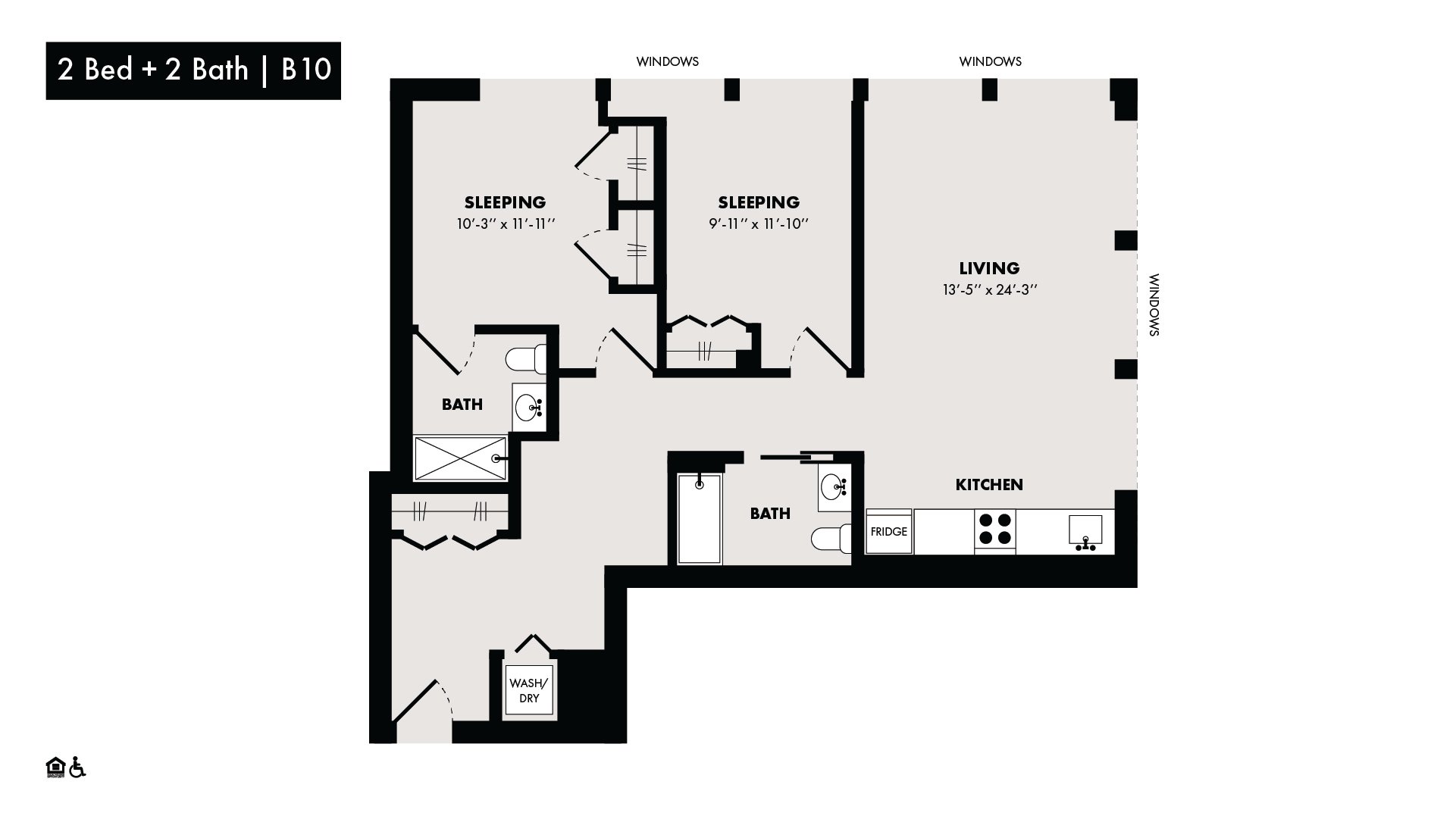 3D floor plan image for apartment 336 at Randolph Perimeter
