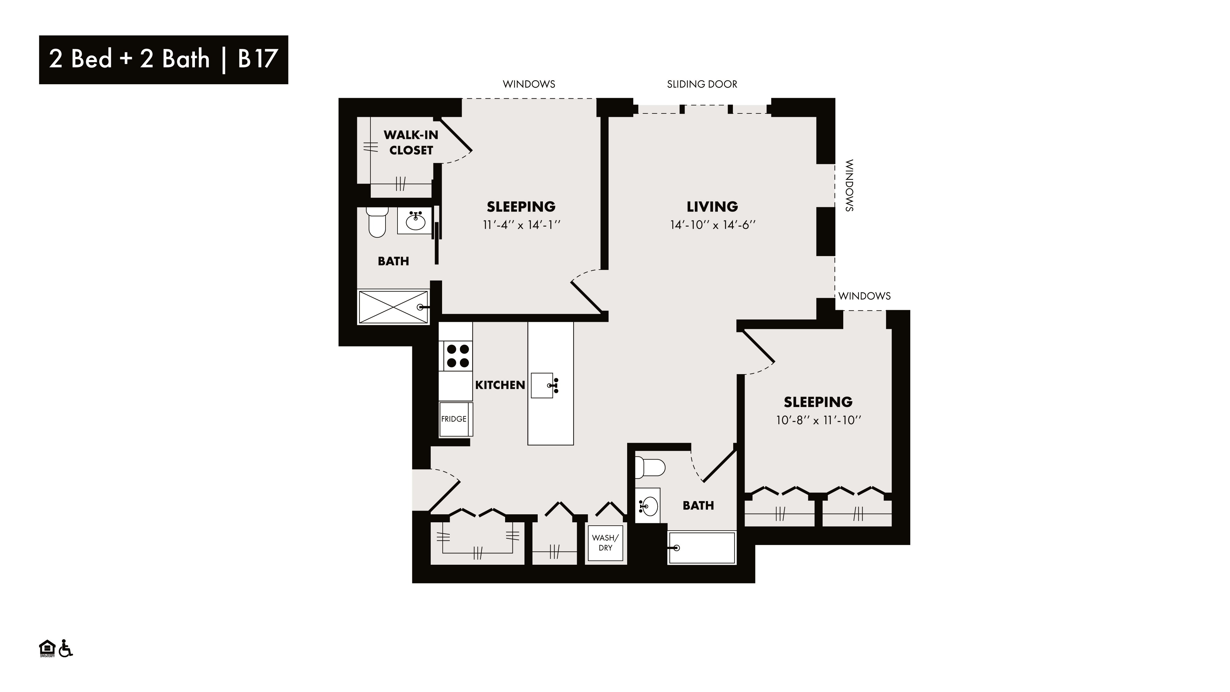 3D floor plan image for apartment 561 at Randolph Perimeter