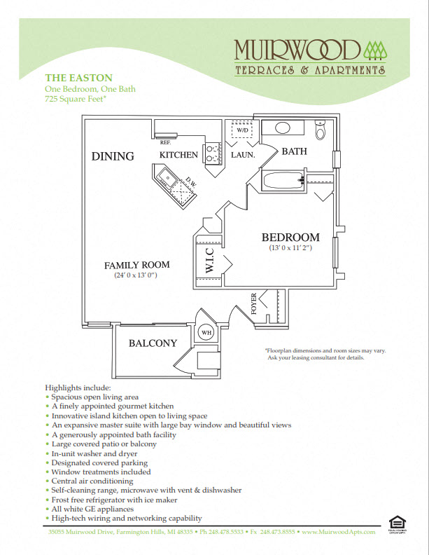 The Easton floor plan