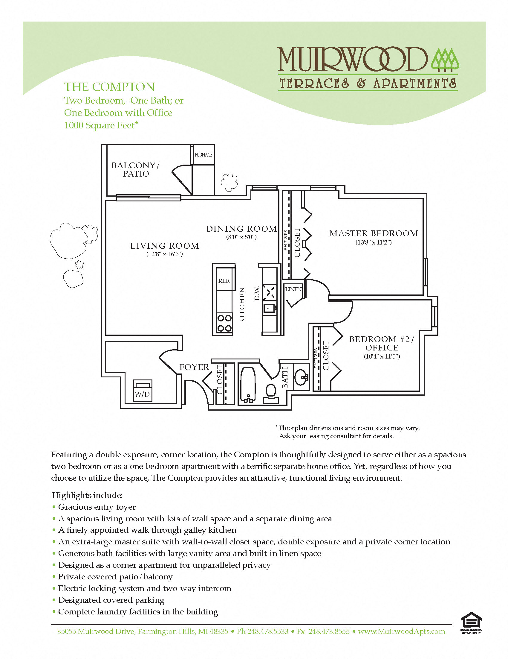 The Compton floor plan